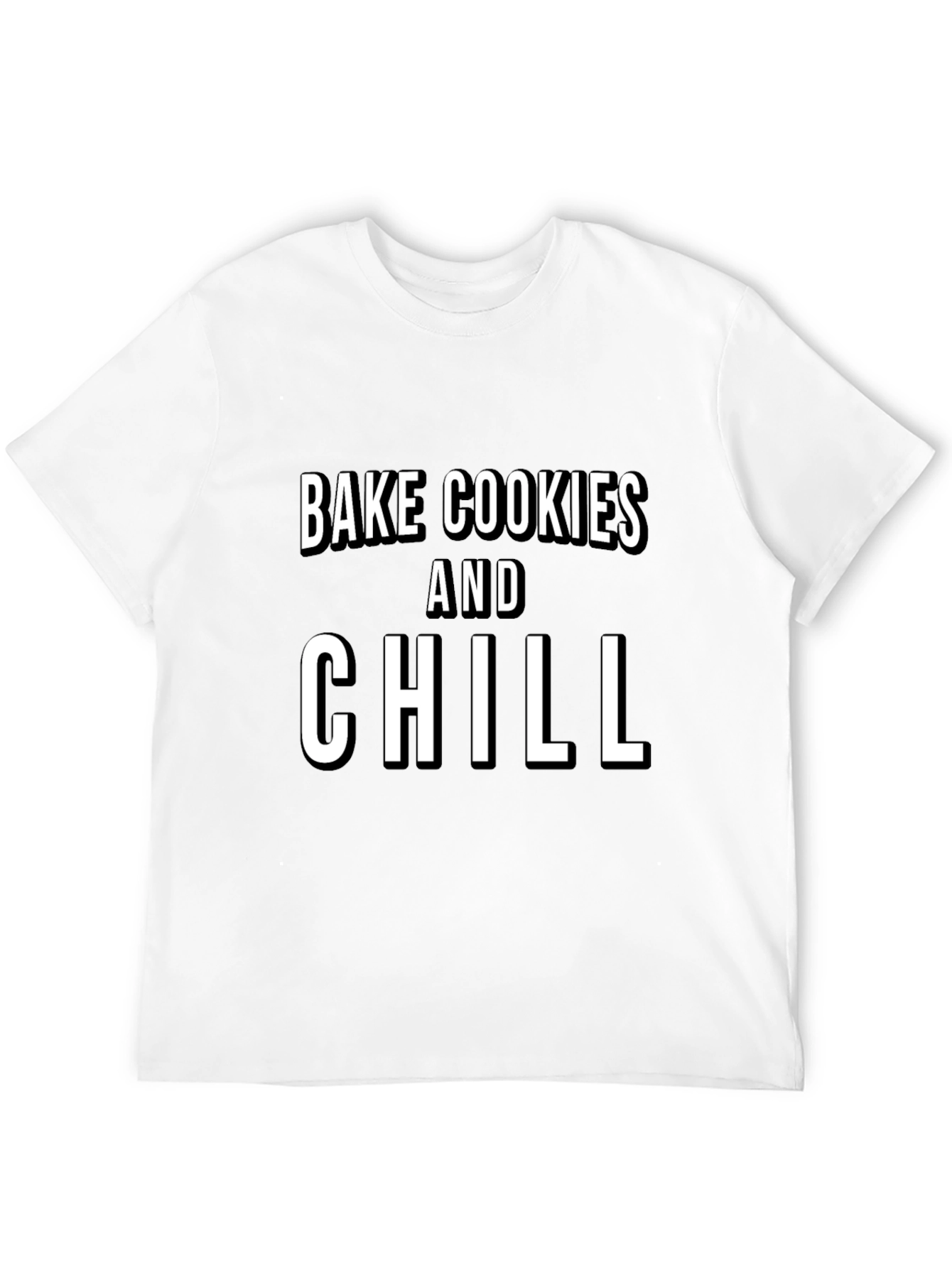 Bake Cookies & Chill Graphic Tee - Black