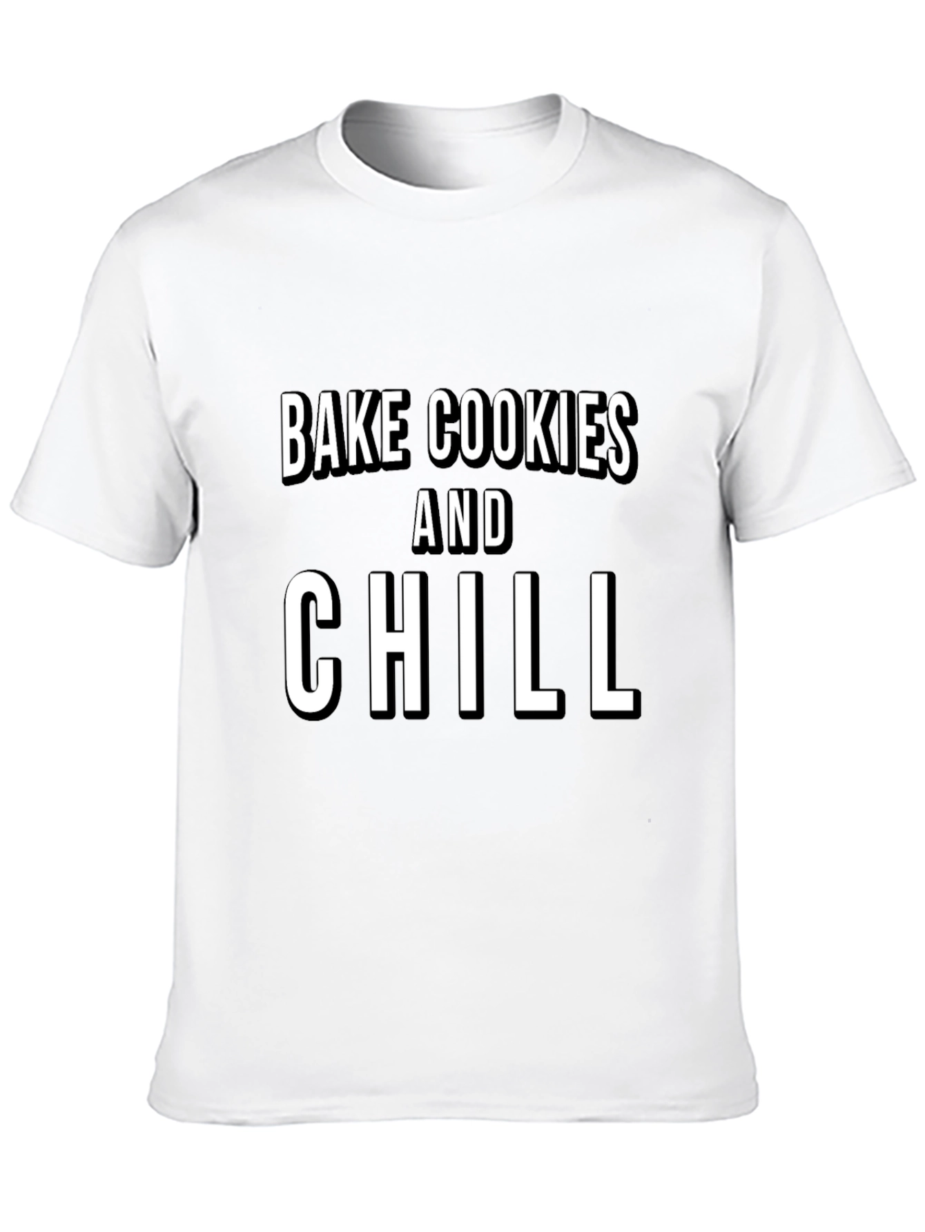 Bake Cookies & Chill Graphic Tee - Black