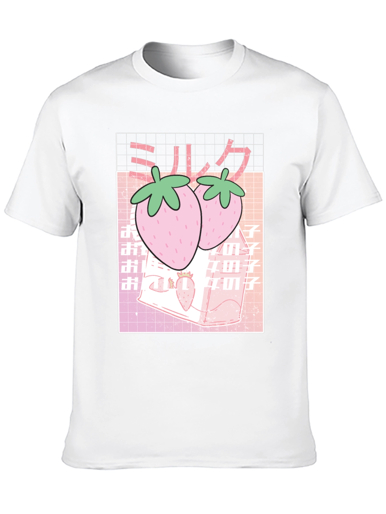 Strawberry Milk T-Shirt - Kawaii Aesthetic Black Tee
