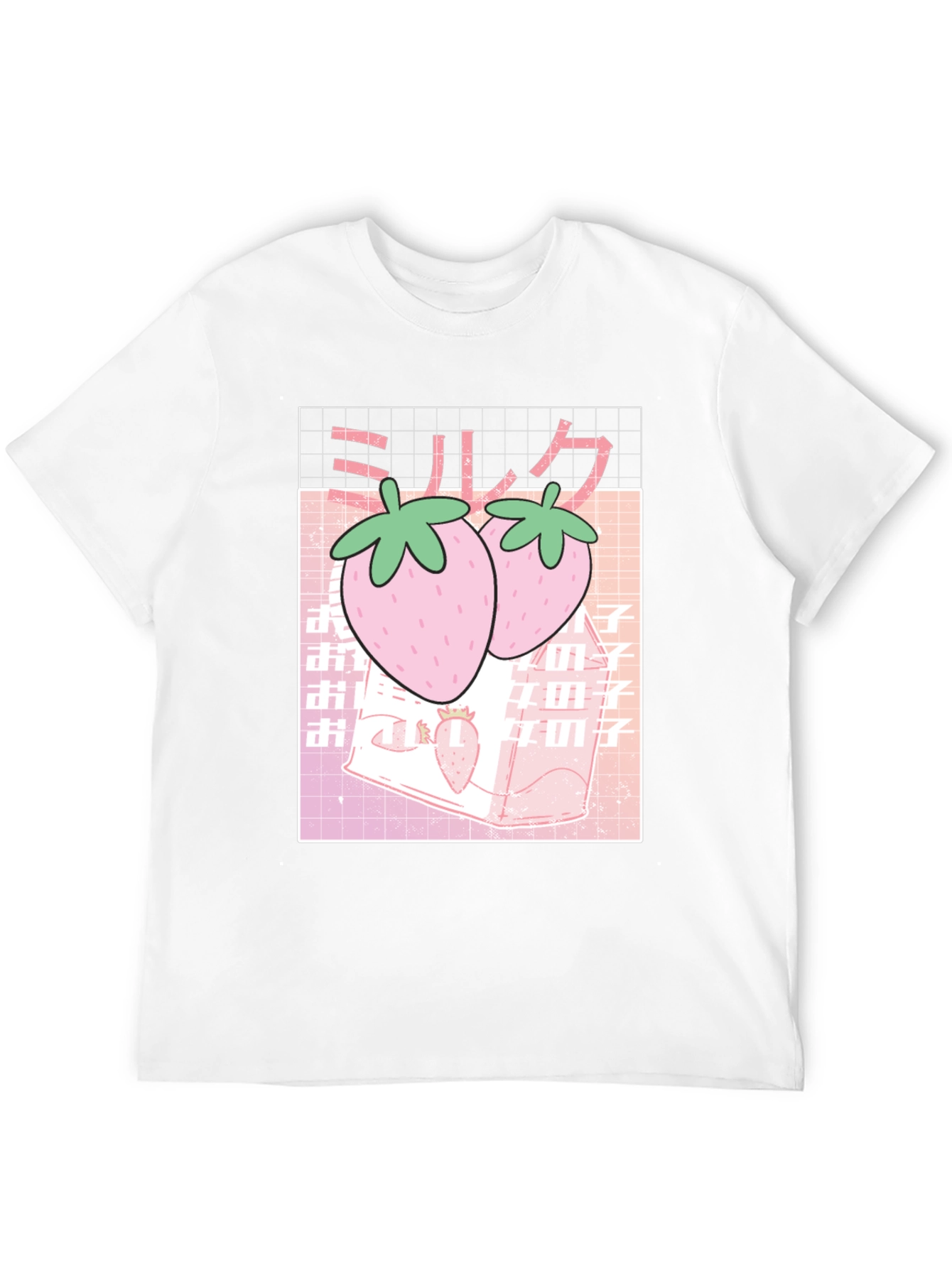 Strawberry Milk T-Shirt - Kawaii Aesthetic Black Tee