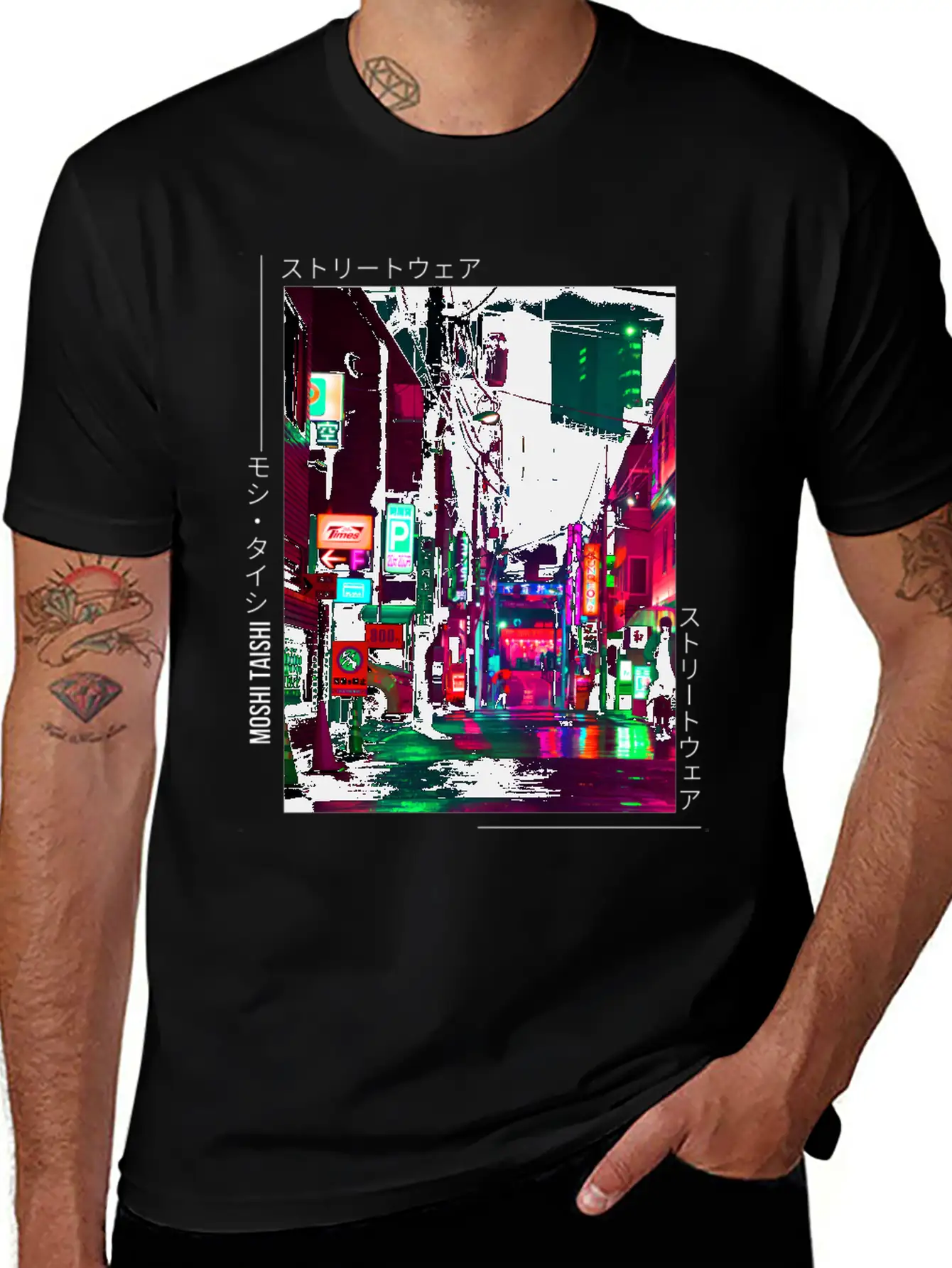 Japanese Cyberpunk Tokyo Streetwear Aesthetic Unisex Casual T-Shirt – Clean Design For Daily Comfort