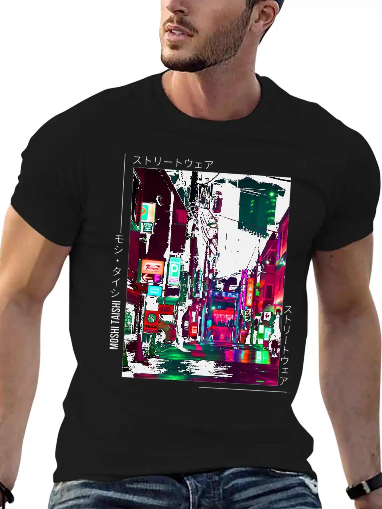 Japanese Cyberpunk Tokyo Streetwear Aesthetic Unisex Casual T-Shirt – Clean Design For Daily Comfort