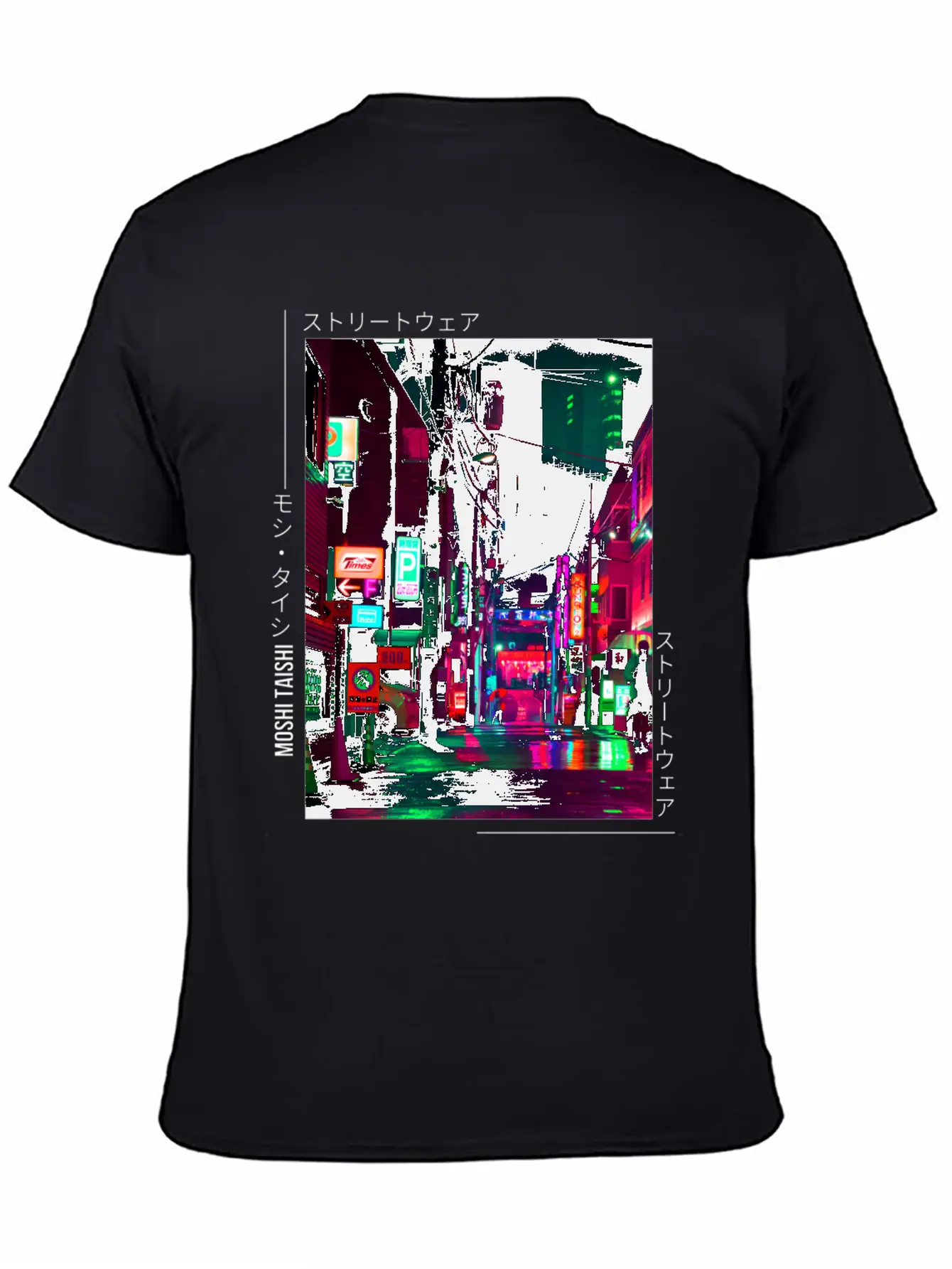Japanese Cyberpunk Tokyo Streetwear Aesthetic Unisex Casual T-Shirt – Clean Design For Daily Comfort