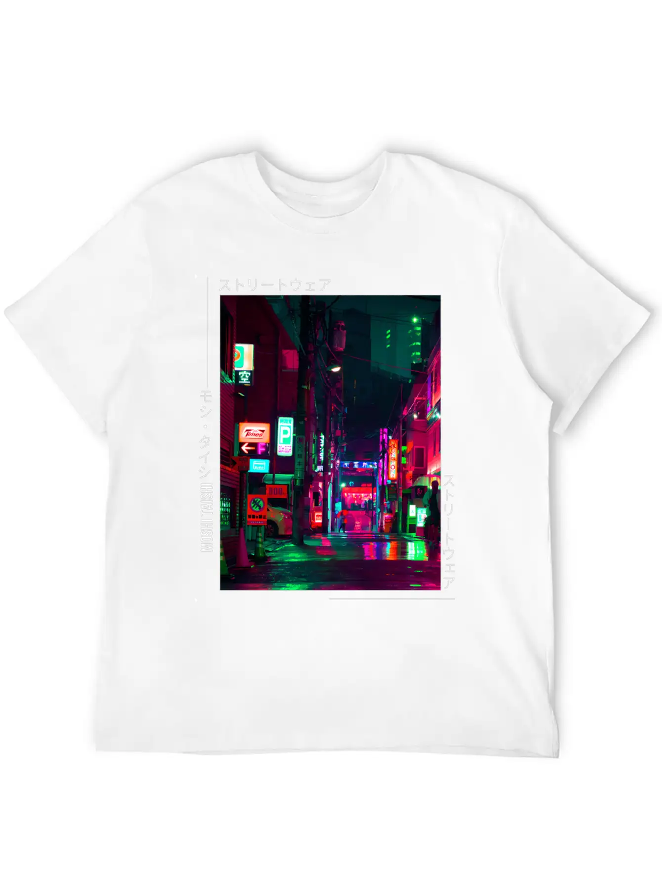 Japanese Cyberpunk Tokyo Streetwear Aesthetic Unisex Casual T-Shirt – Clean Design For Daily Comfort