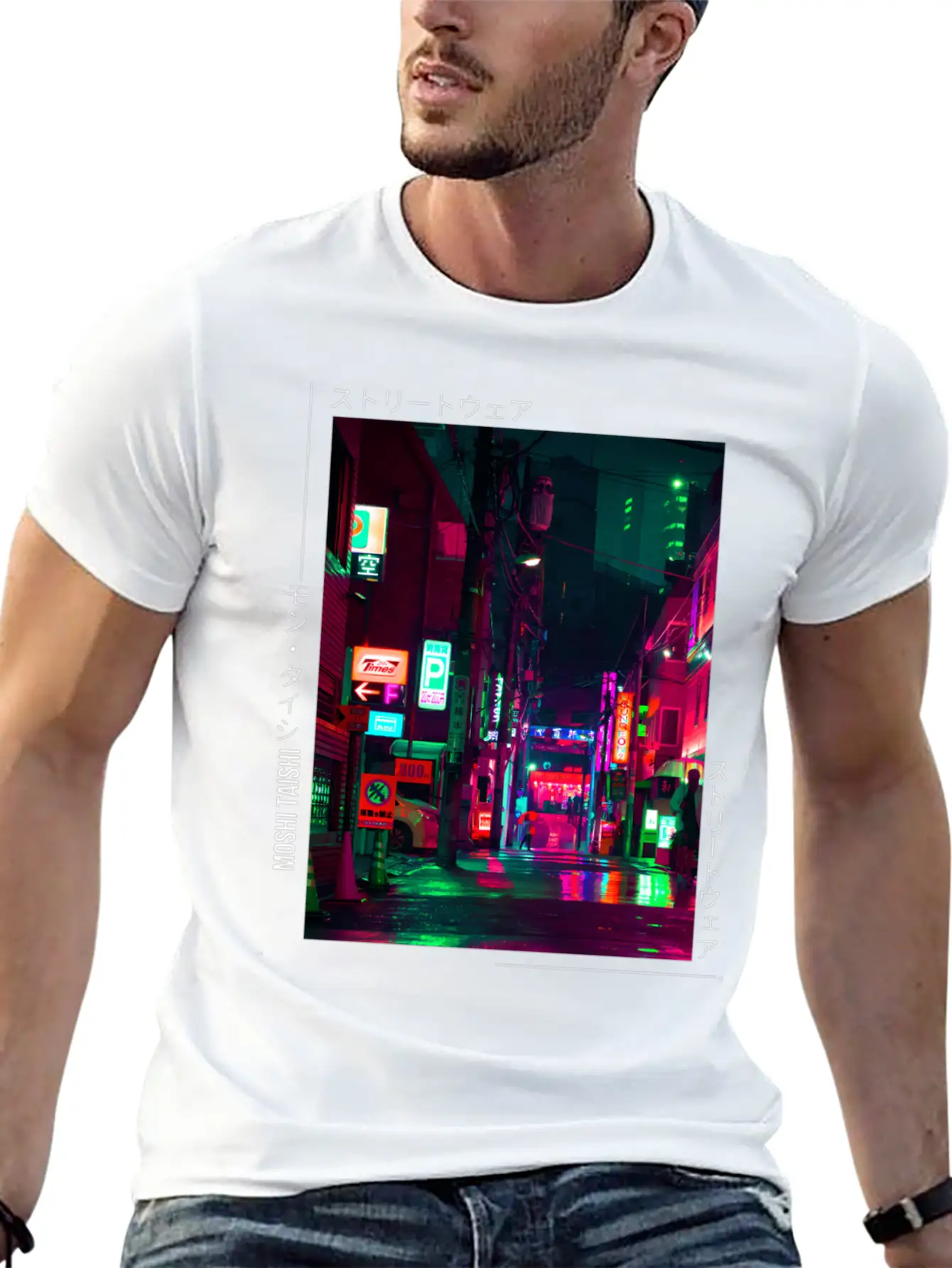 Japanese Cyberpunk Tokyo Streetwear Aesthetic Unisex Casual T-Shirt – Clean Design For Daily Comfort