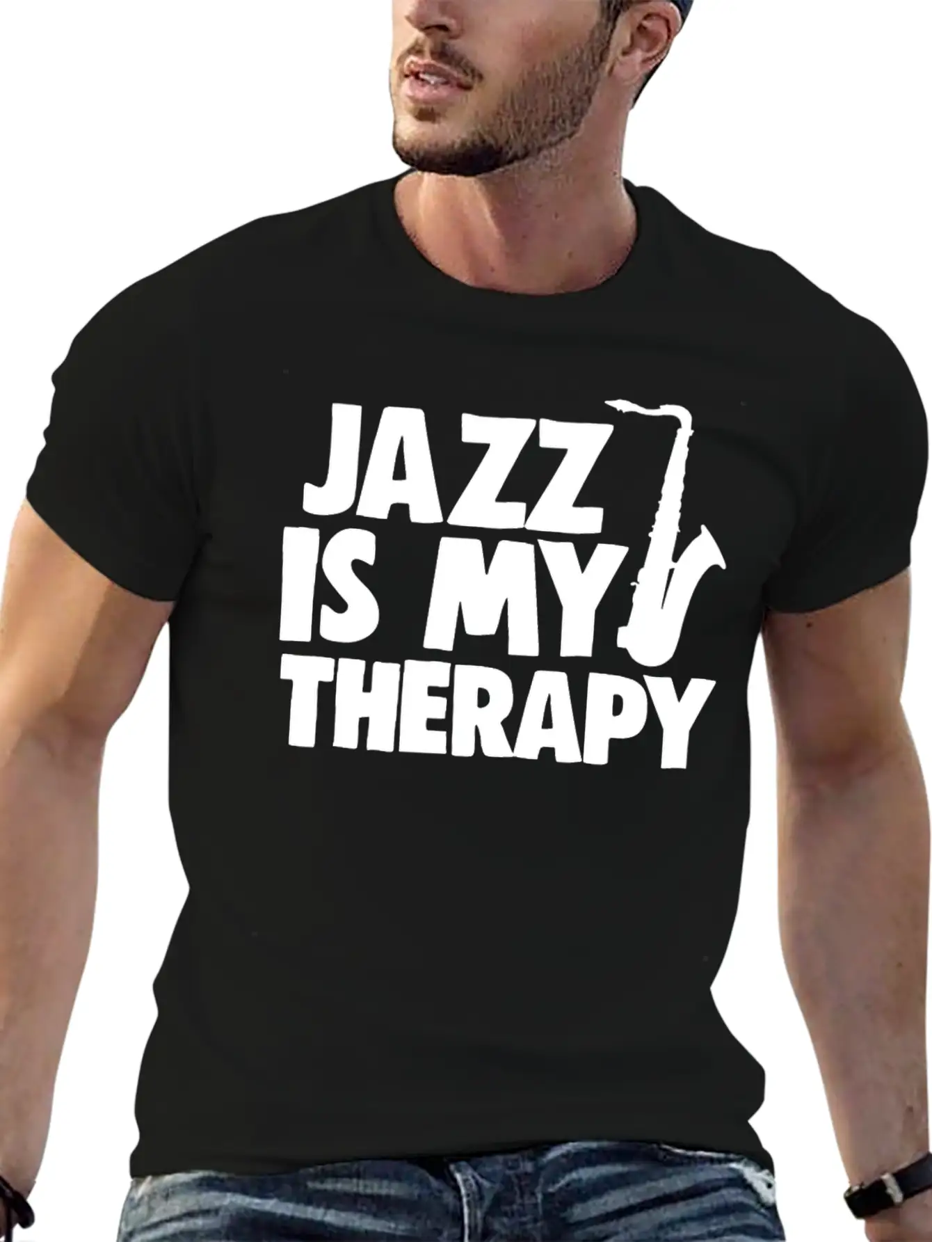 Jazz Is My Therapy Unisex Casual T-Shirt – Clean Design For Daily Comfort