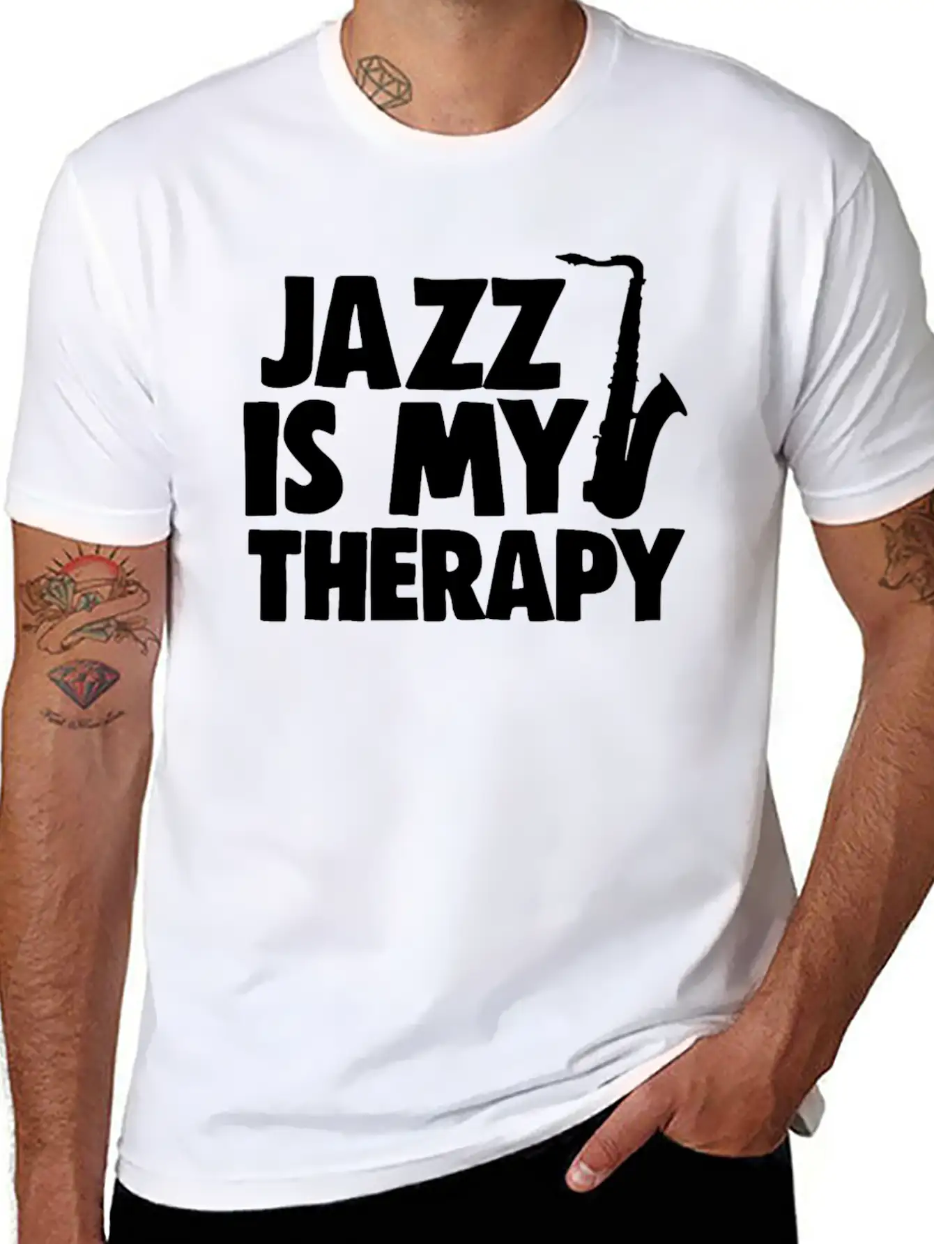 Jazz Is My Therapy Unisex Casual T-Shirt – Clean Design For Daily Comfort
