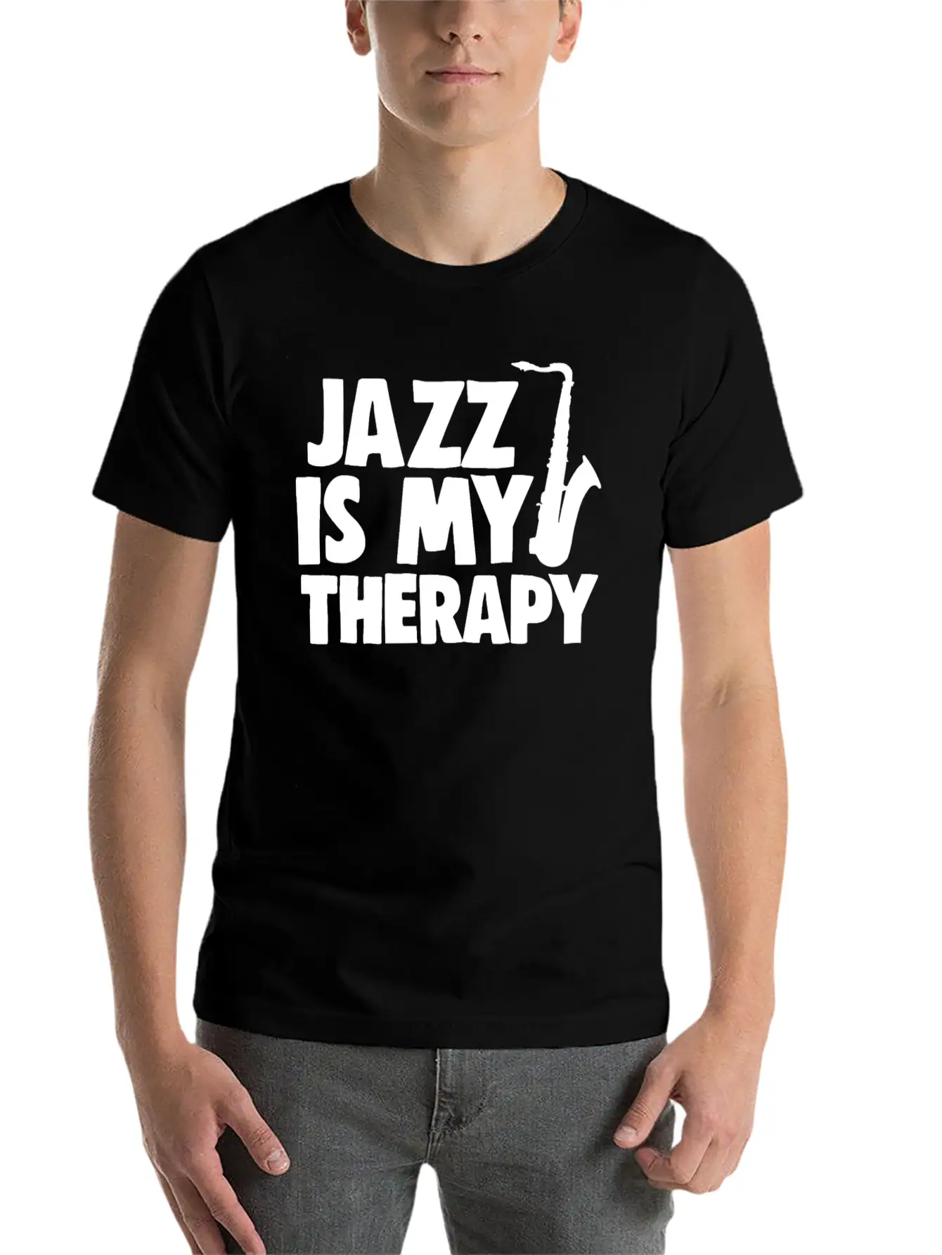 Jazz Is My Therapy Unisex Casual T-Shirt – Clean Design For Daily Comfort