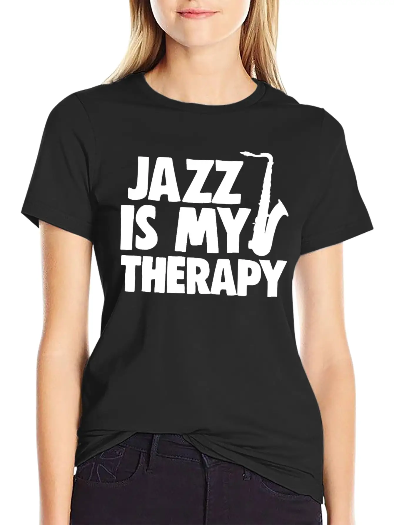 Jazz Is My Therapy Unisex Casual T-Shirt – Clean Design For Daily Comfort