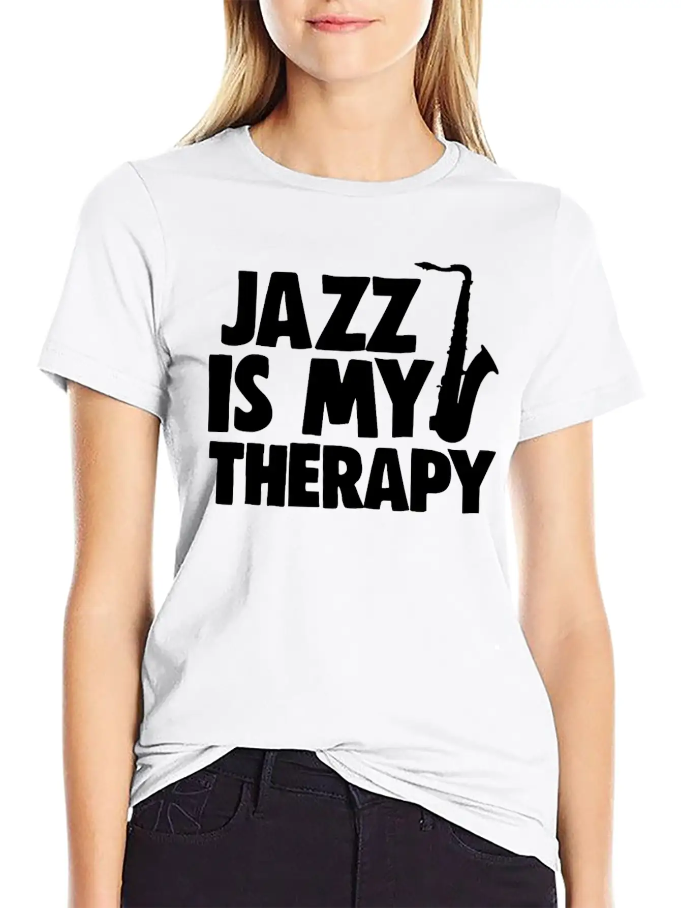 Jazz Is My Therapy Unisex Casual T-Shirt – Clean Design For Daily Comfort