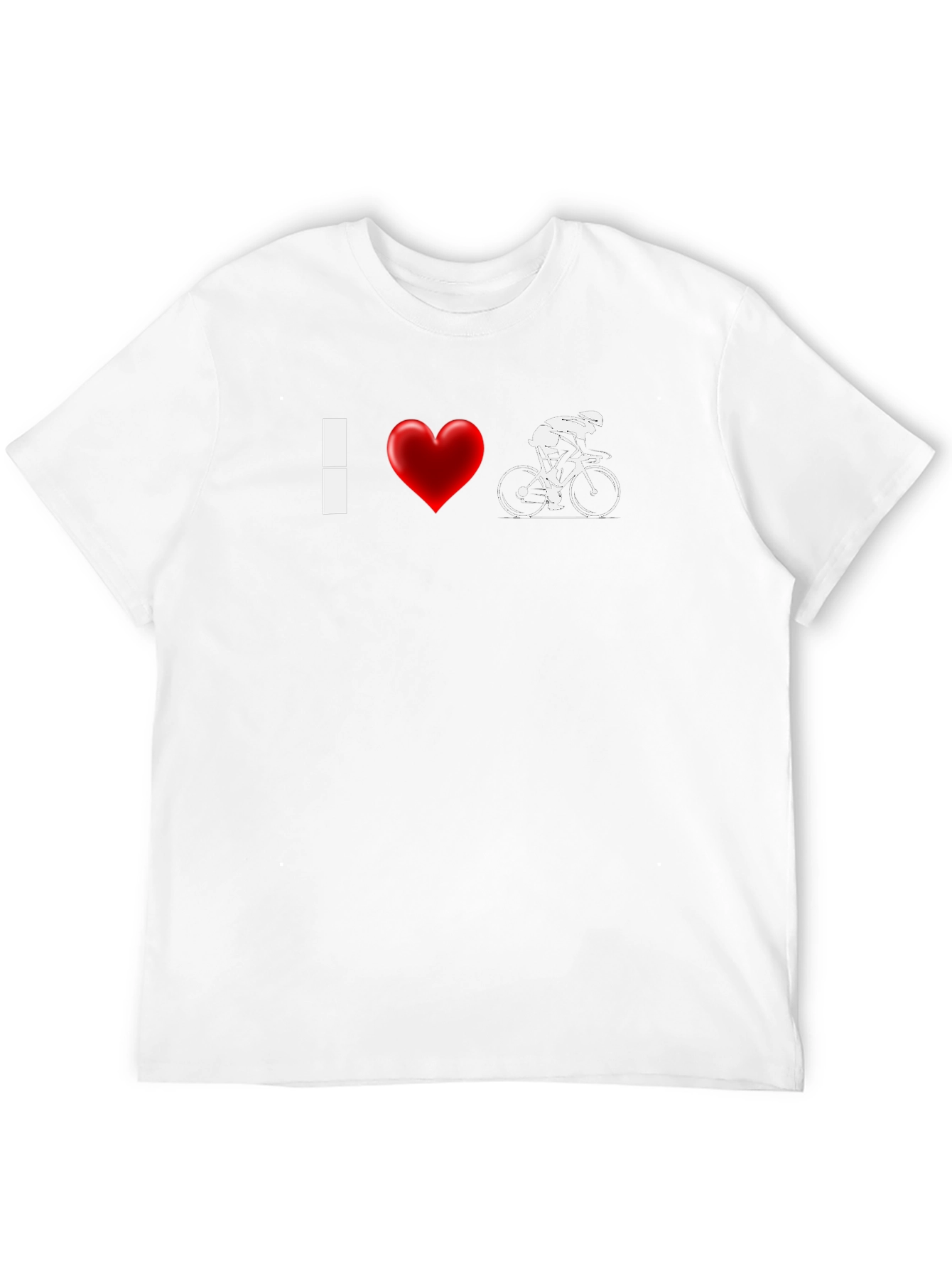 I Heart Biking T-Shirt - Cycling Fan Apparel
