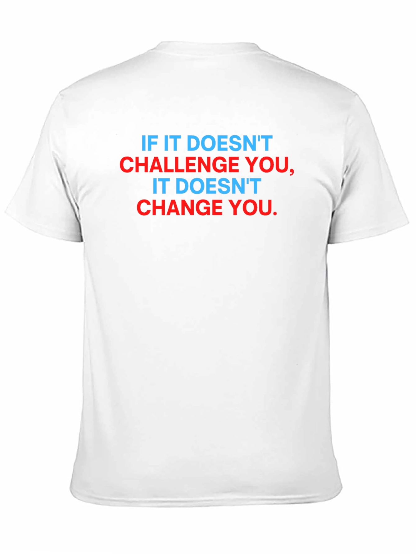 Motivational Graphic Tee - Challenge & Change Black T-Shirt