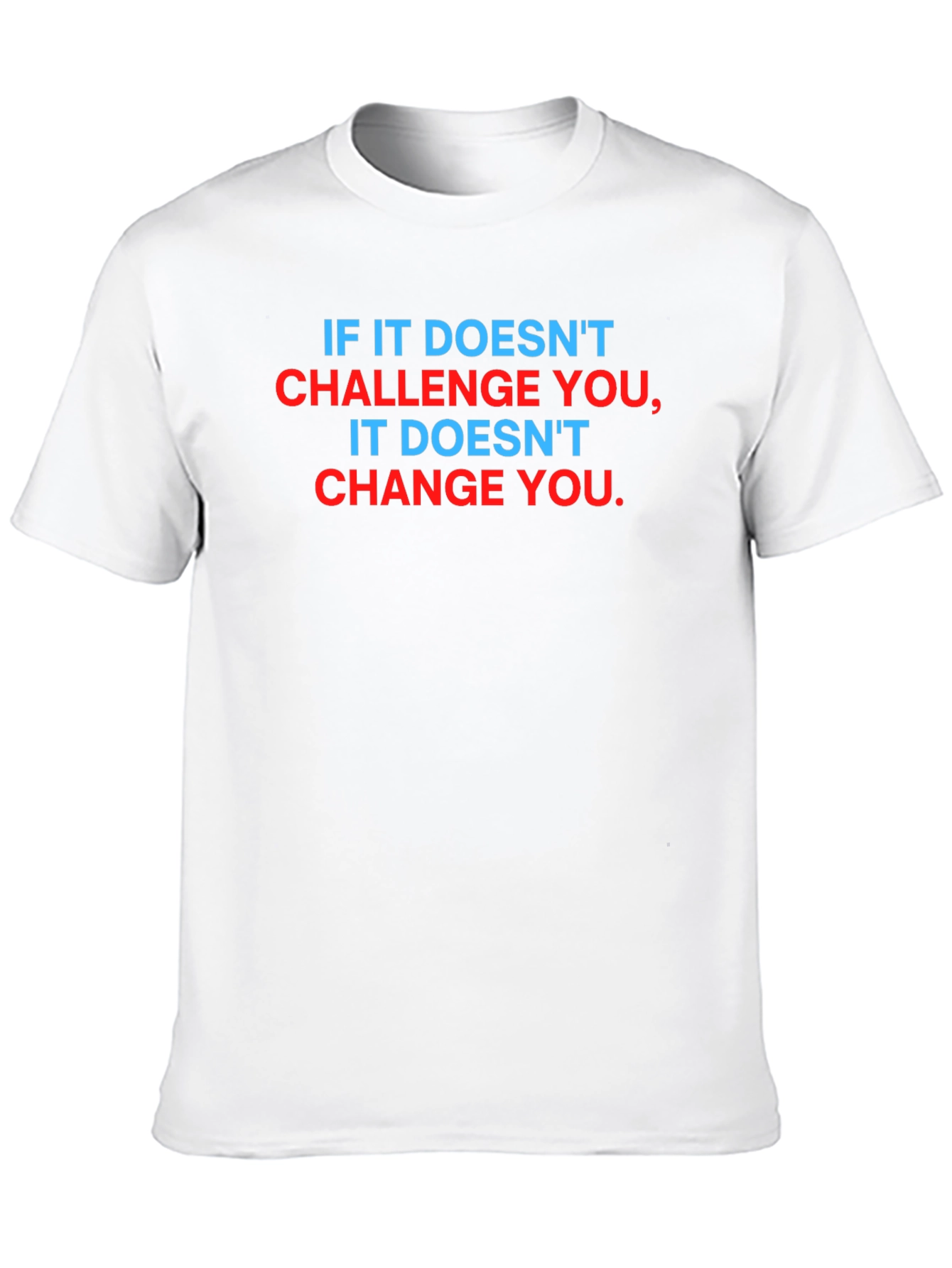 Motivational Graphic Tee - Challenge & Change Black T-Shirt