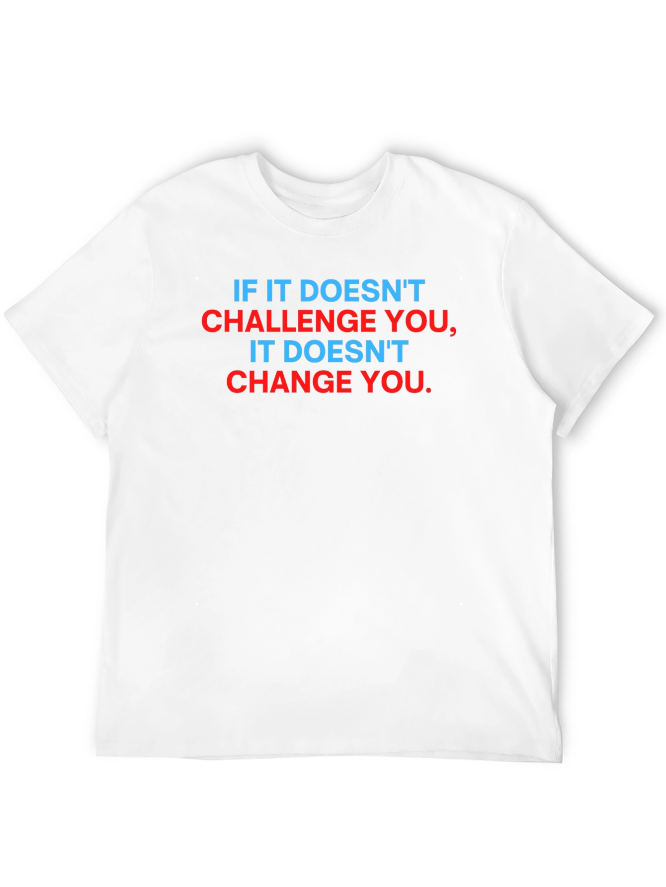 Motivational Graphic Tee - Challenge & Change Black T-Shirt