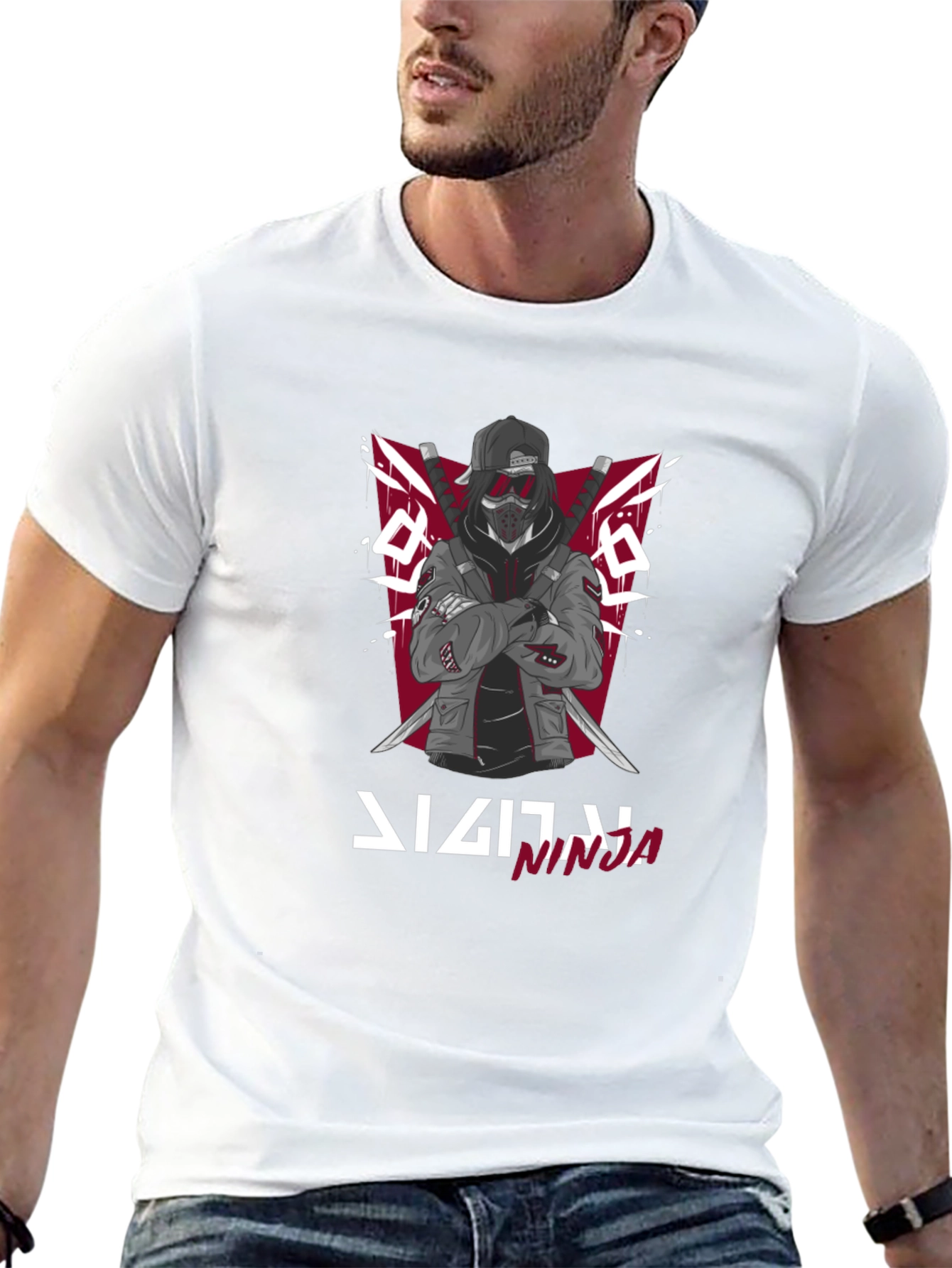Digital Ninja Graphic T-Shirt - Cool Streetwear