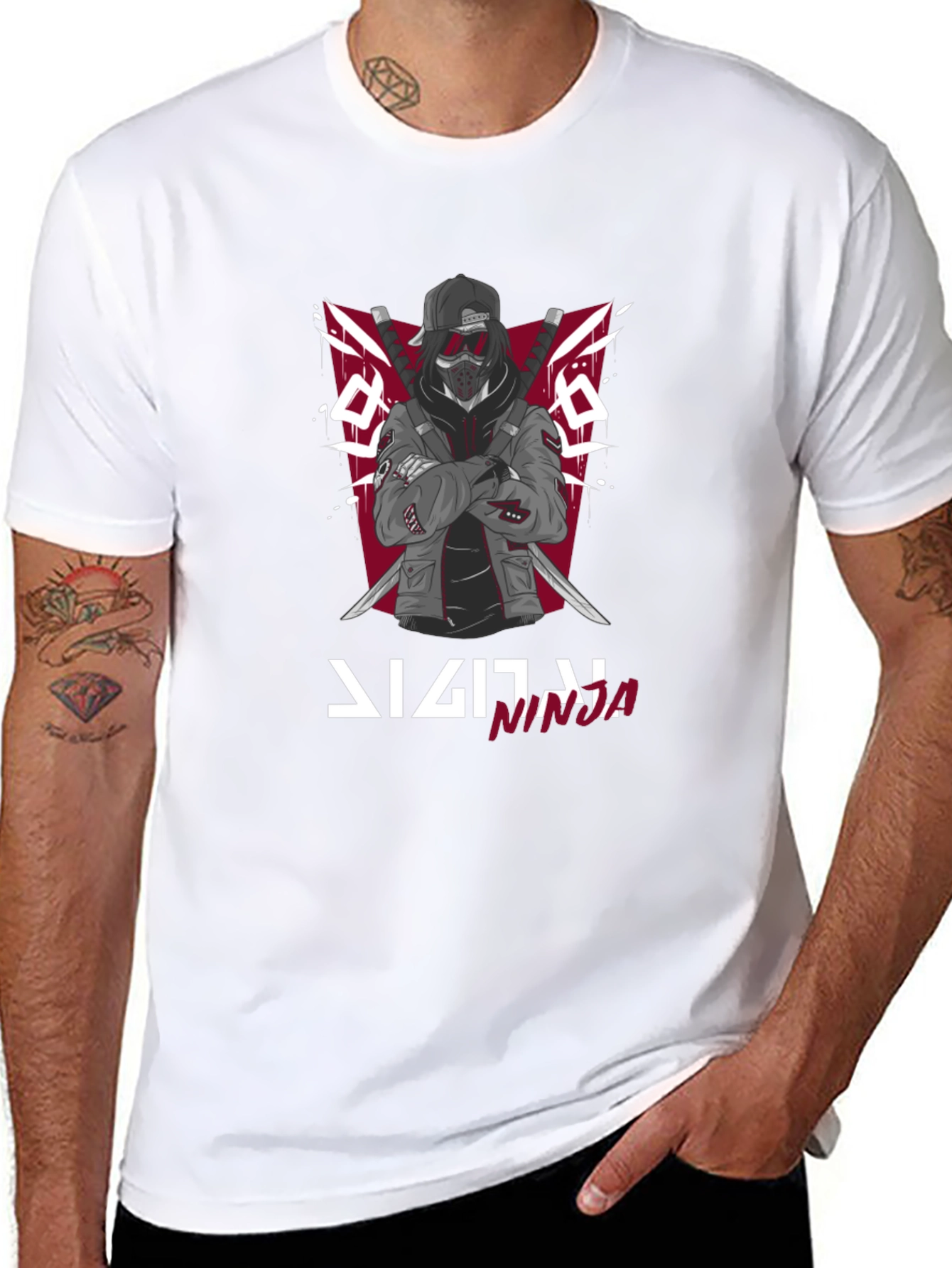 Digital Ninja Graphic T-Shirt - Cool Streetwear