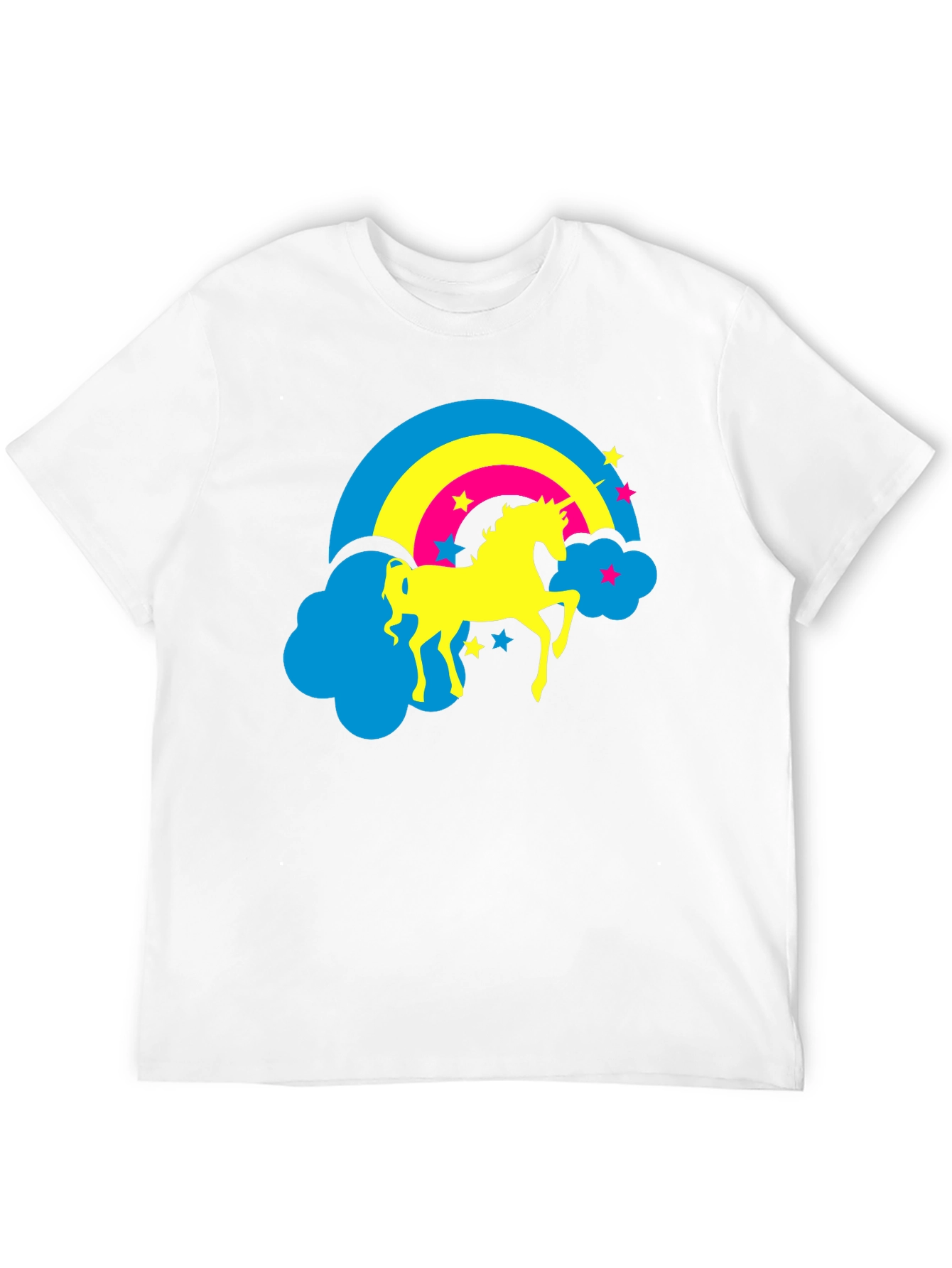 Unicorn Rainbow Graphic Tee - Black