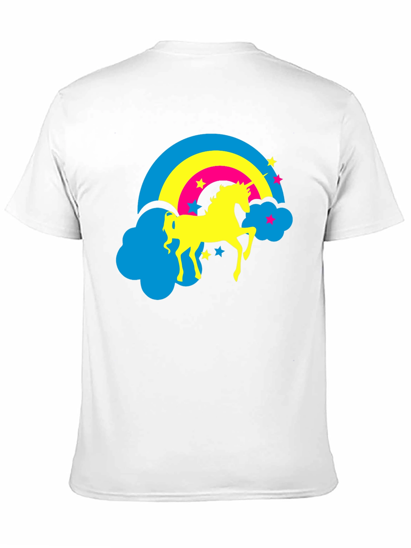 Unicorn Rainbow Graphic Tee - Black