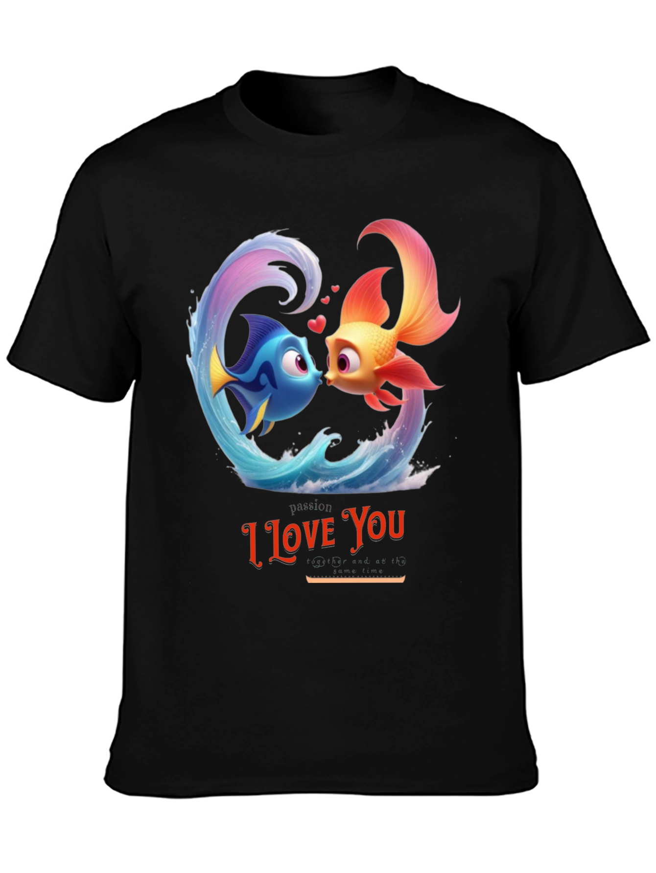 I Love You Fish Graphic T-Shirt