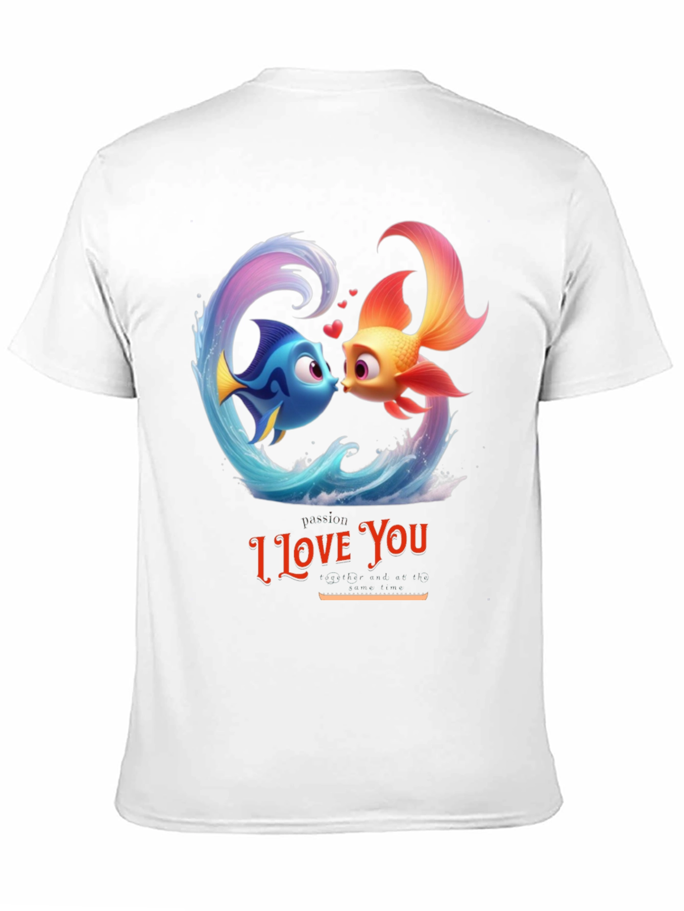 I Love You Fish Graphic T-Shirt
