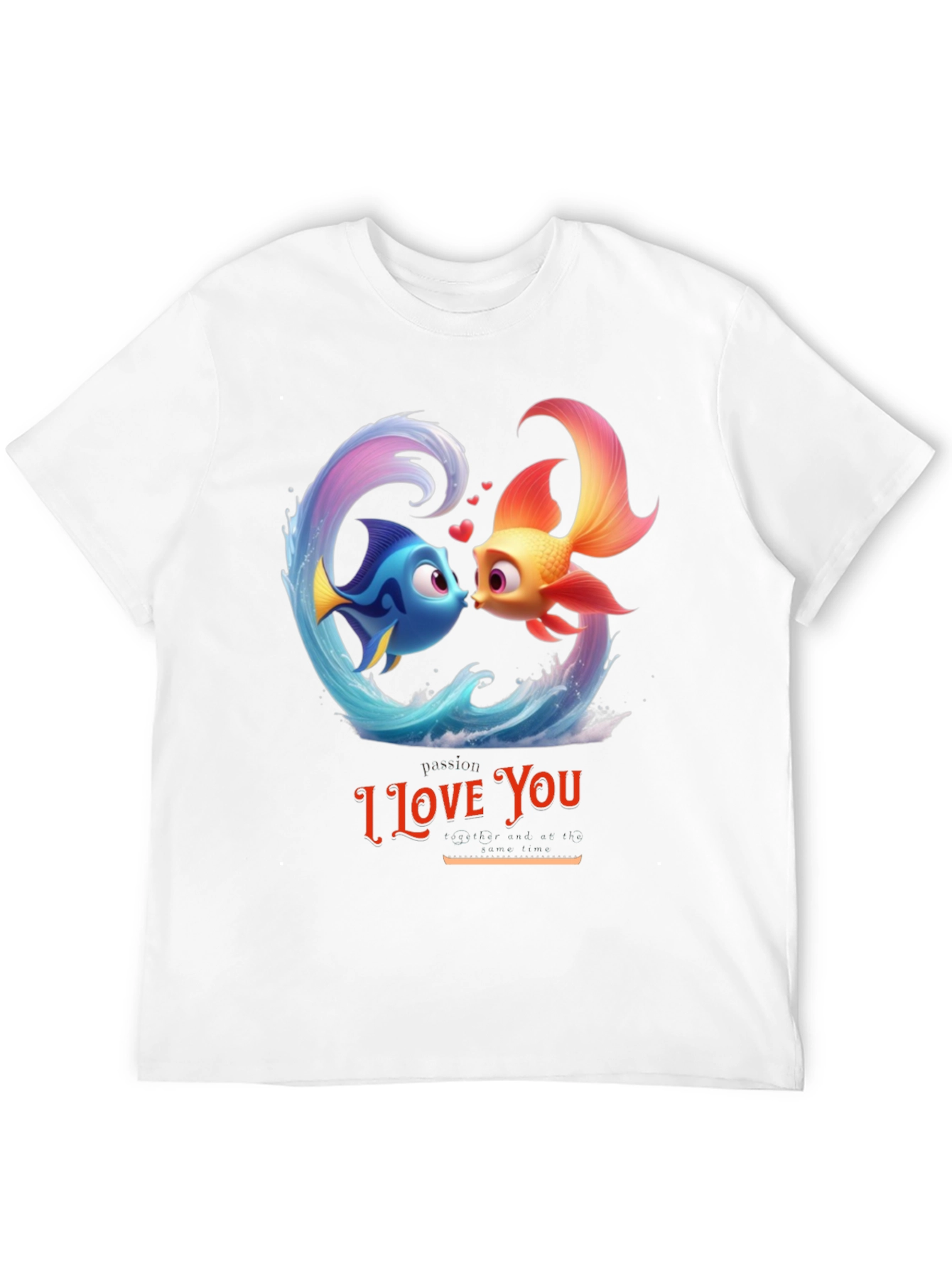 I Love You Fish Graphic T-Shirt