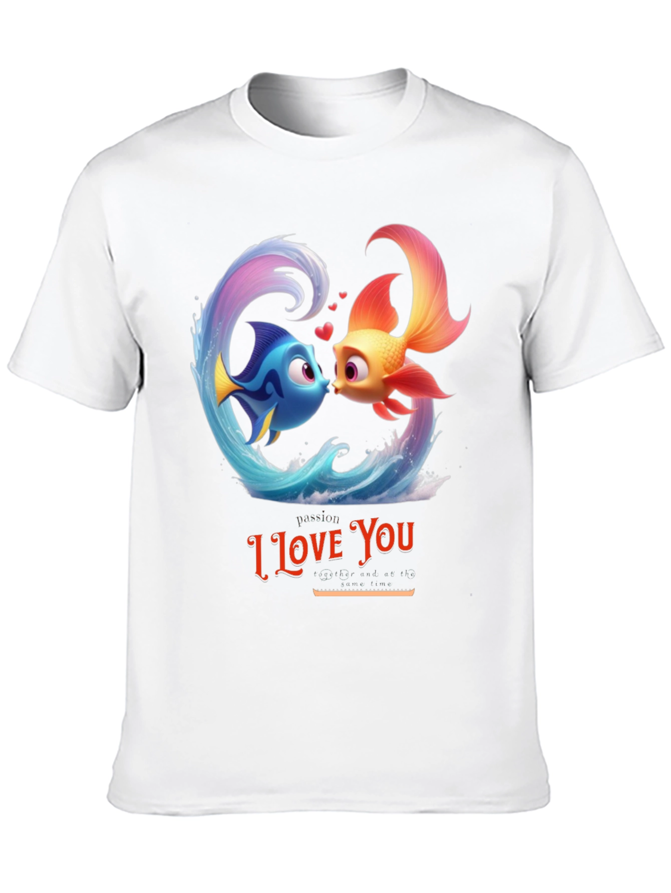 I Love You Fish Graphic T-Shirt