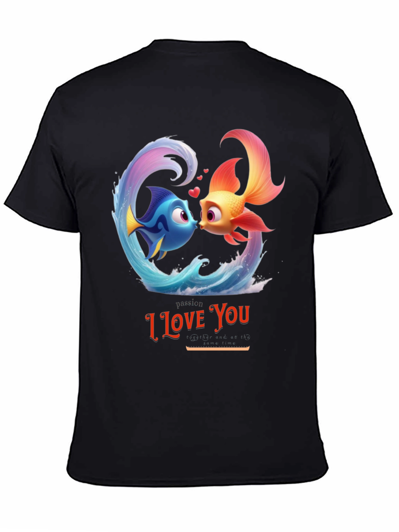 I Love You Fish Graphic T-Shirt