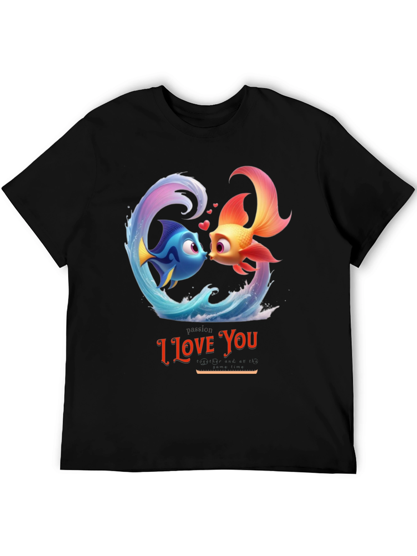 I Love You Fish Graphic T-Shirt