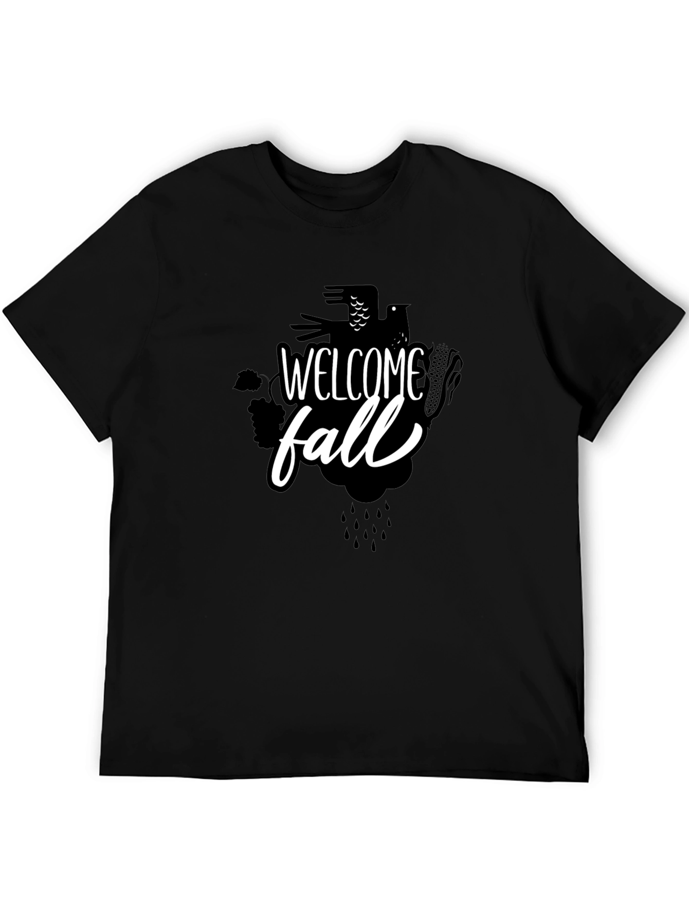 Welcome Fall Black Graphic Tee