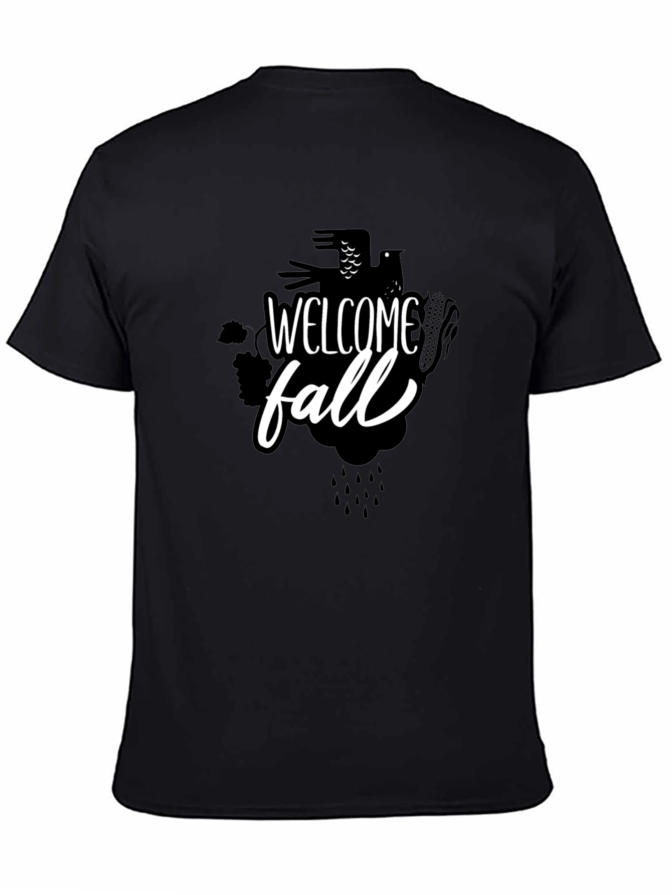 Welcome Fall Black Graphic Tee