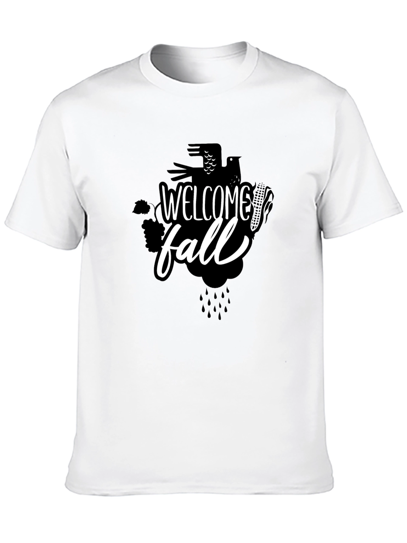 Welcome Fall Black Graphic Tee