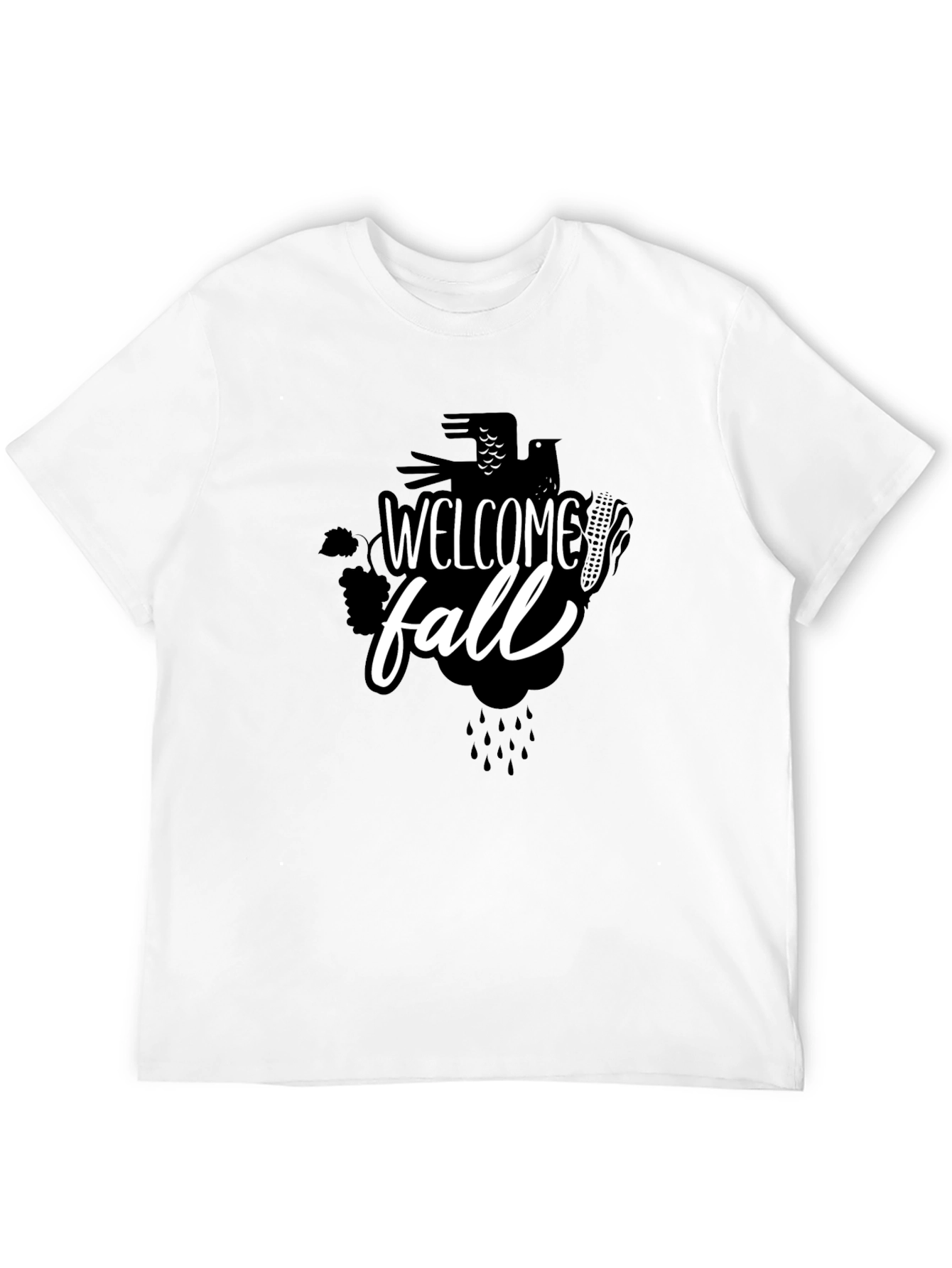 Welcome Fall Black Graphic Tee