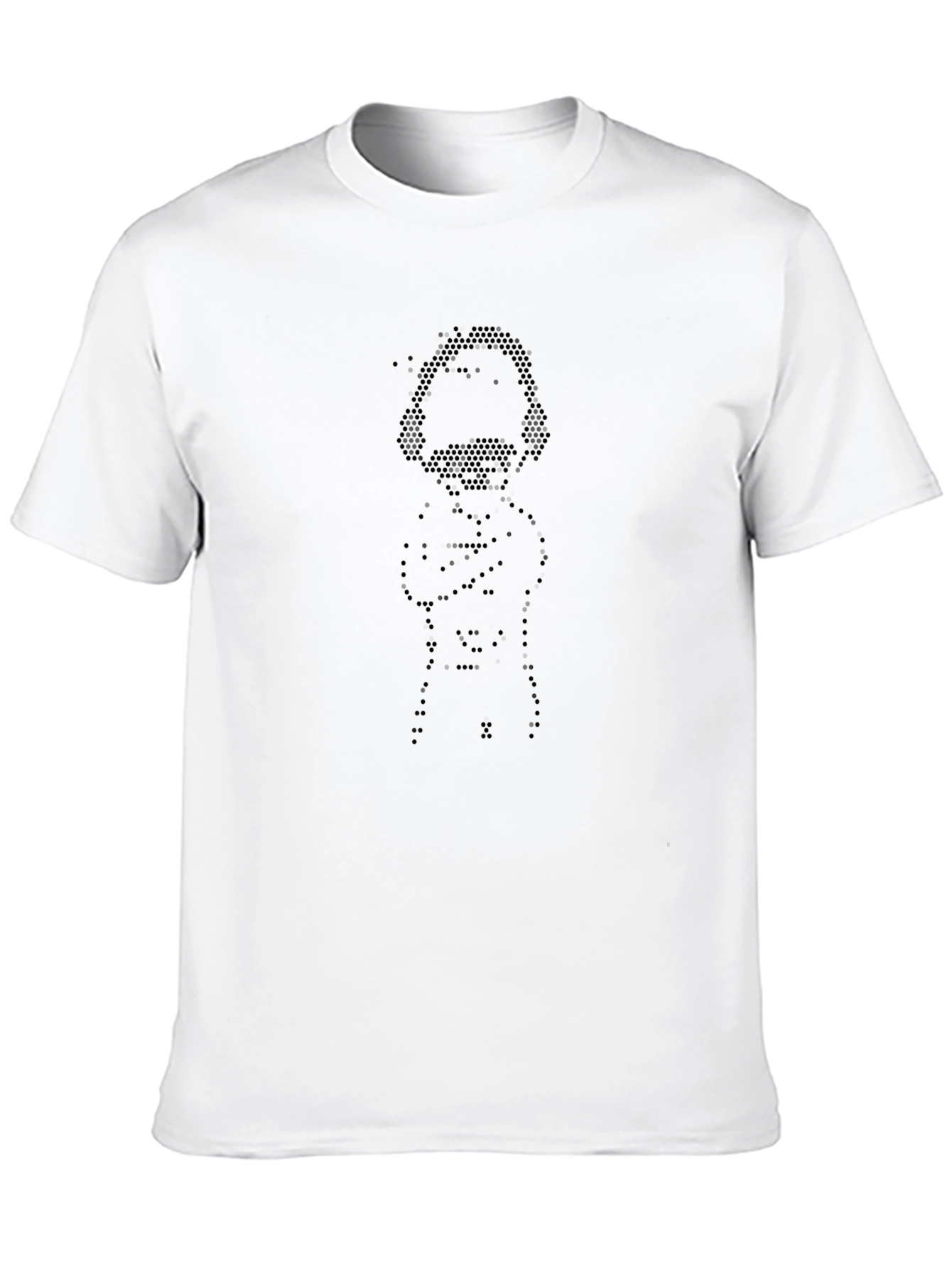 Dot Matrix Man Graphic T-Shirt
