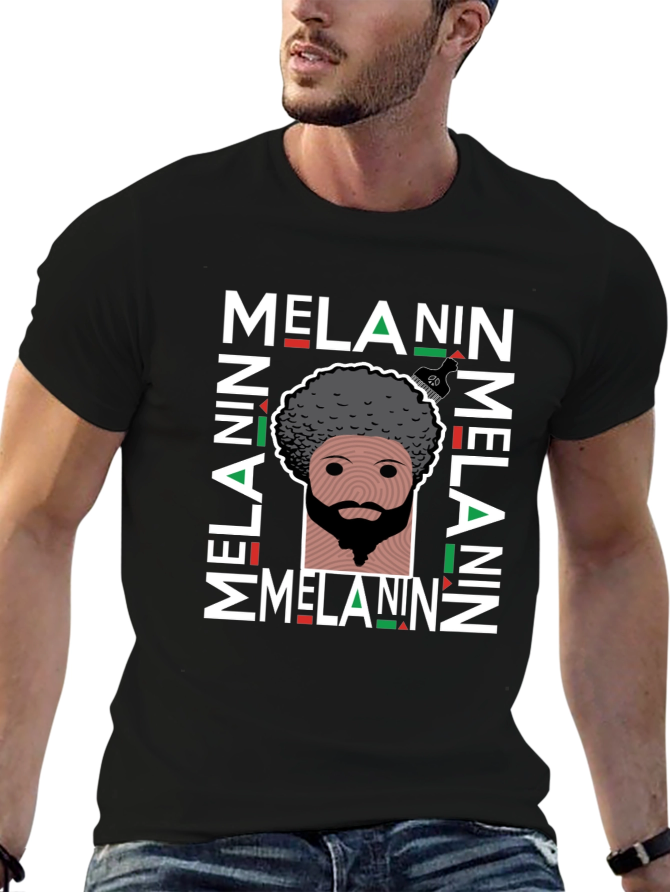 Melanin Pride Graphic T-Shirt Black