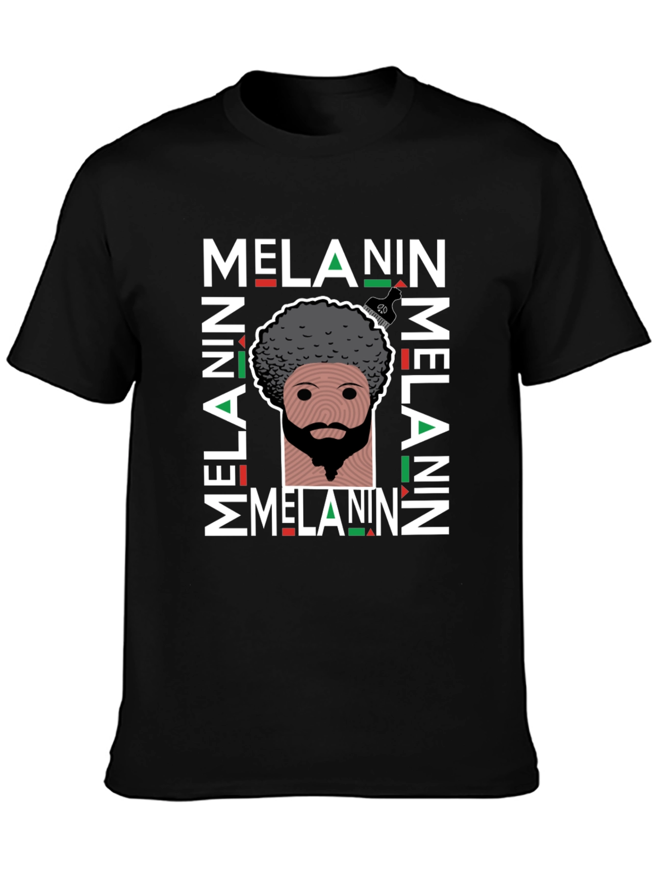 Melanin Pride Graphic T-Shirt Black