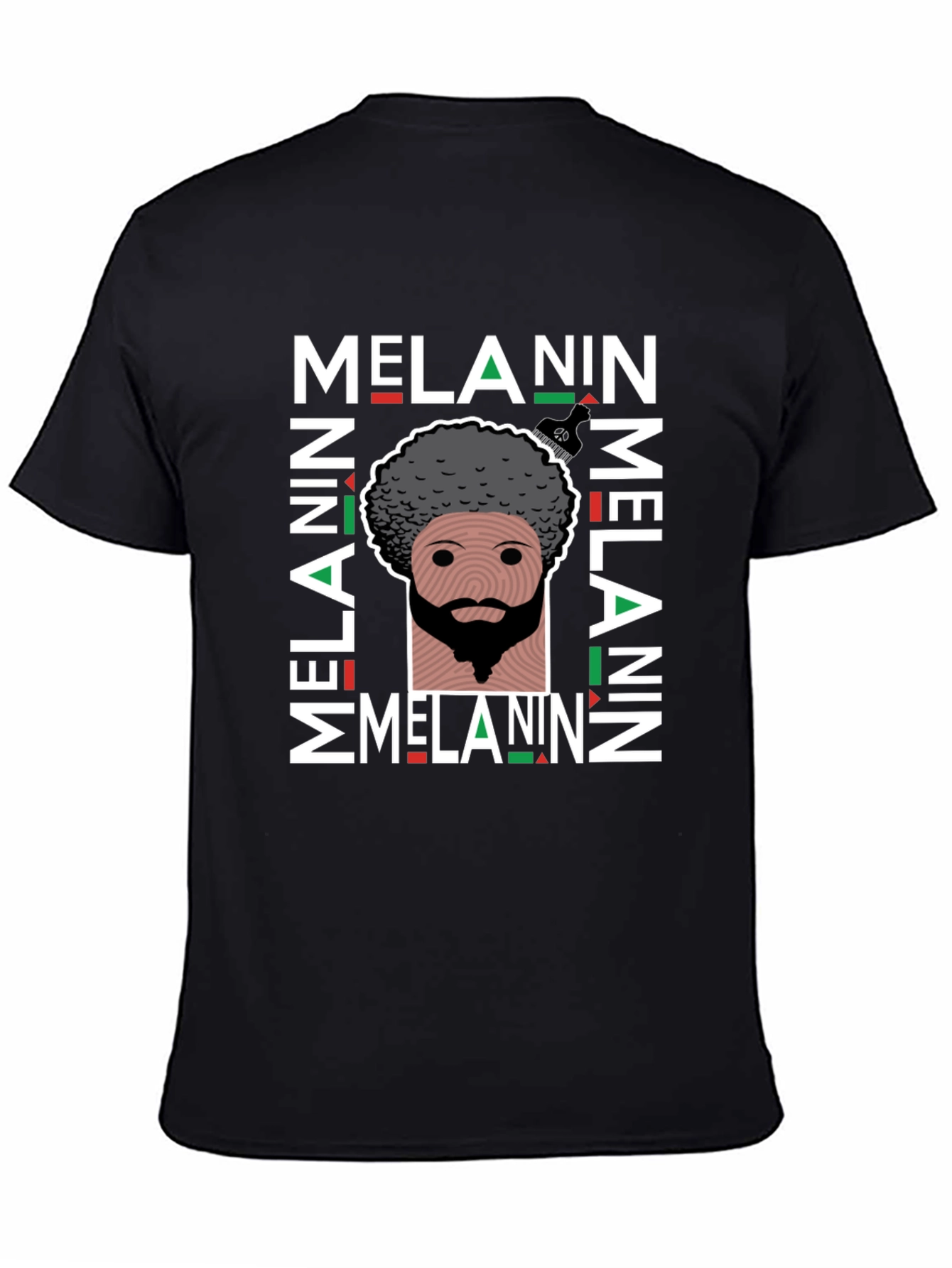 Melanin Pride Graphic T-Shirt Black