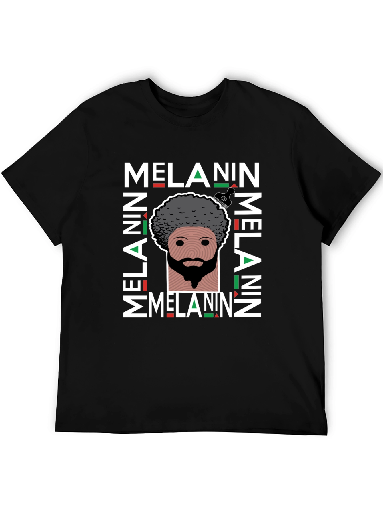 Melanin Pride Graphic T-Shirt Black