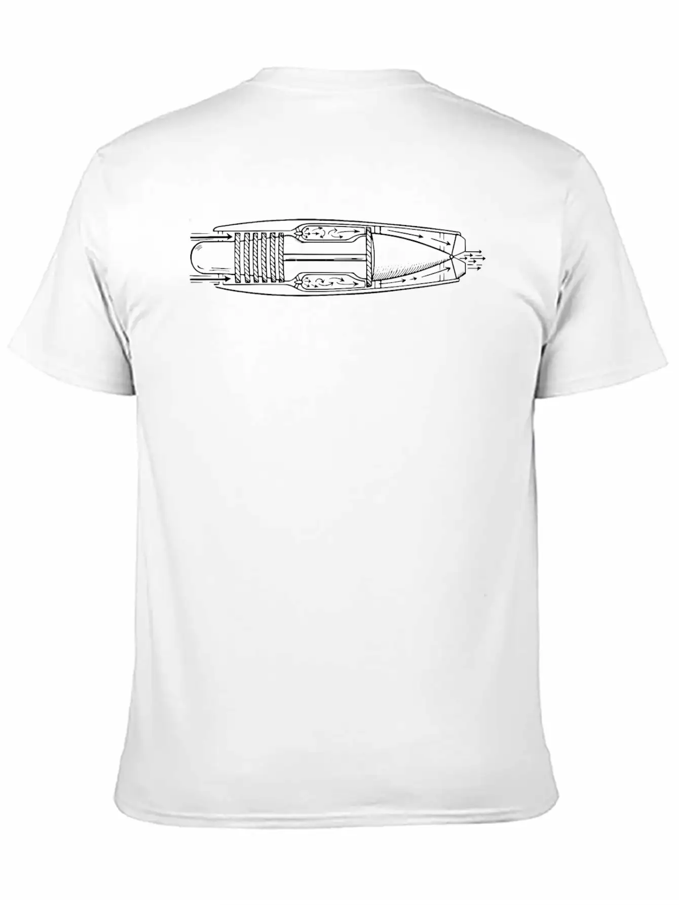 Jet Engine Unisex Casual T-Shirt – Clean Design For Daily Comfort