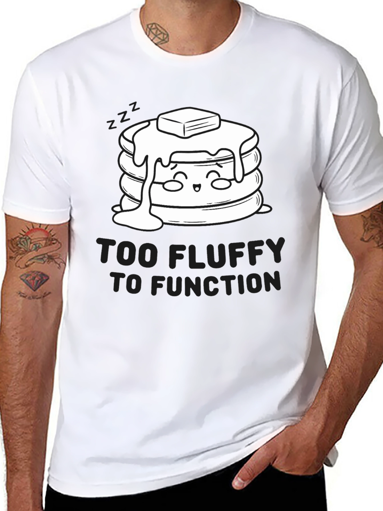 Too Fluffy to Function Graphic T-Shirt