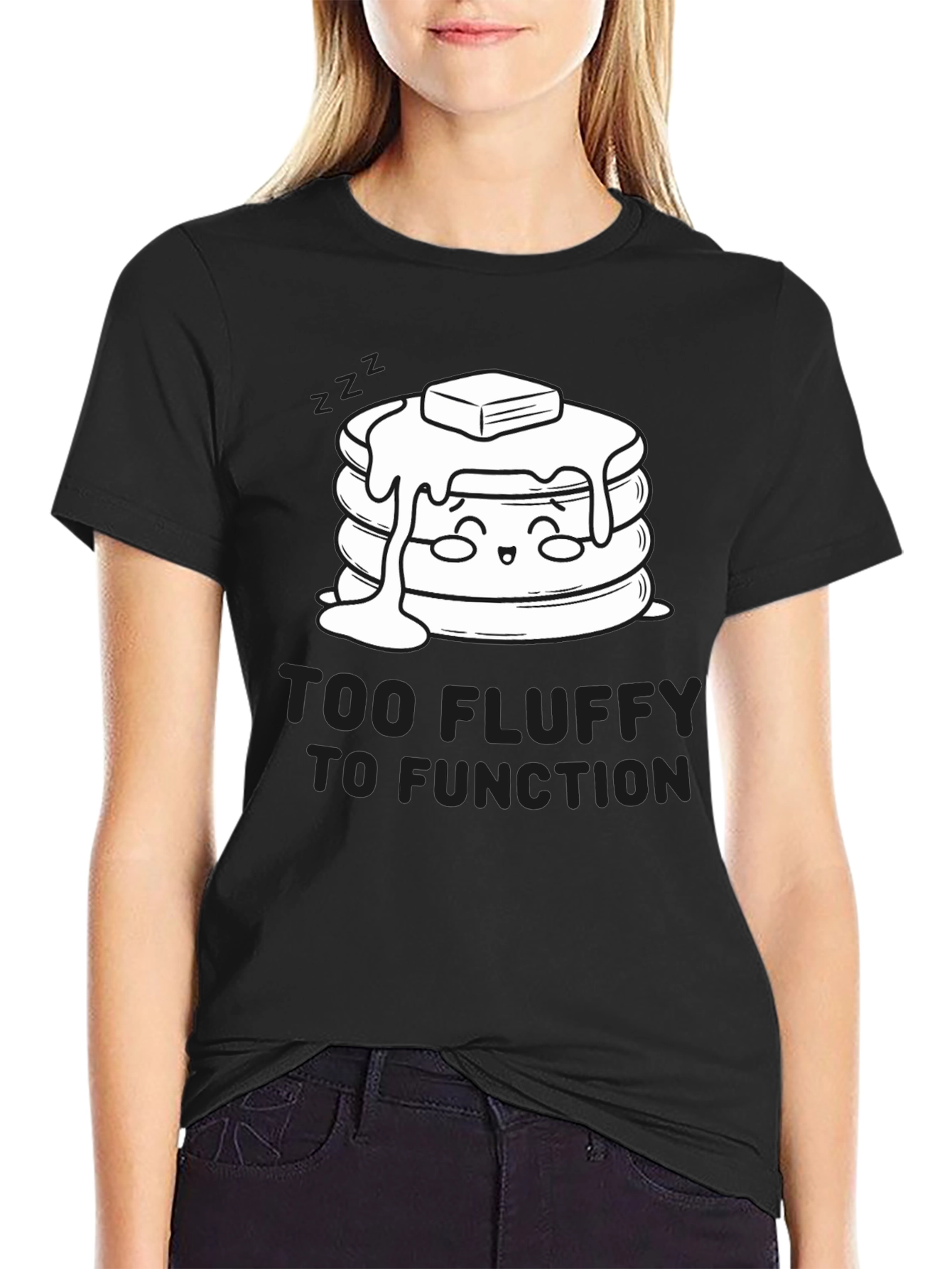 Too Fluffy to Function Graphic T-Shirt