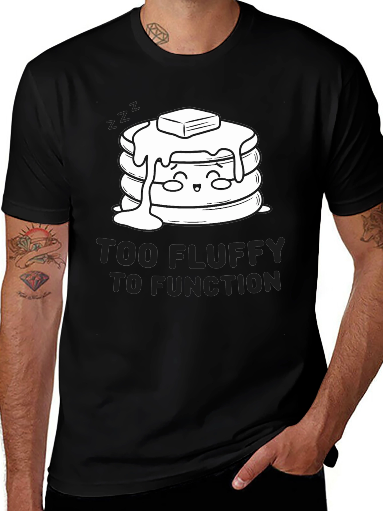 Too Fluffy to Function Graphic T-Shirt