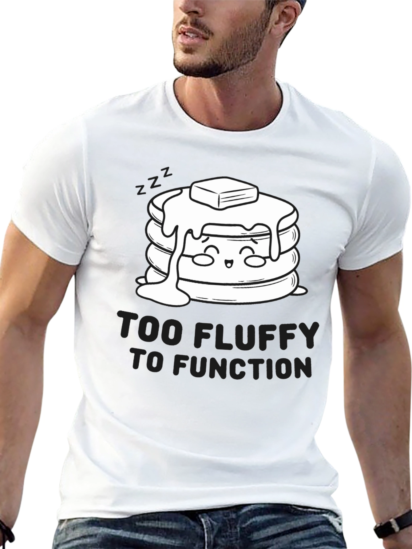 Too Fluffy to Function Graphic T-Shirt
