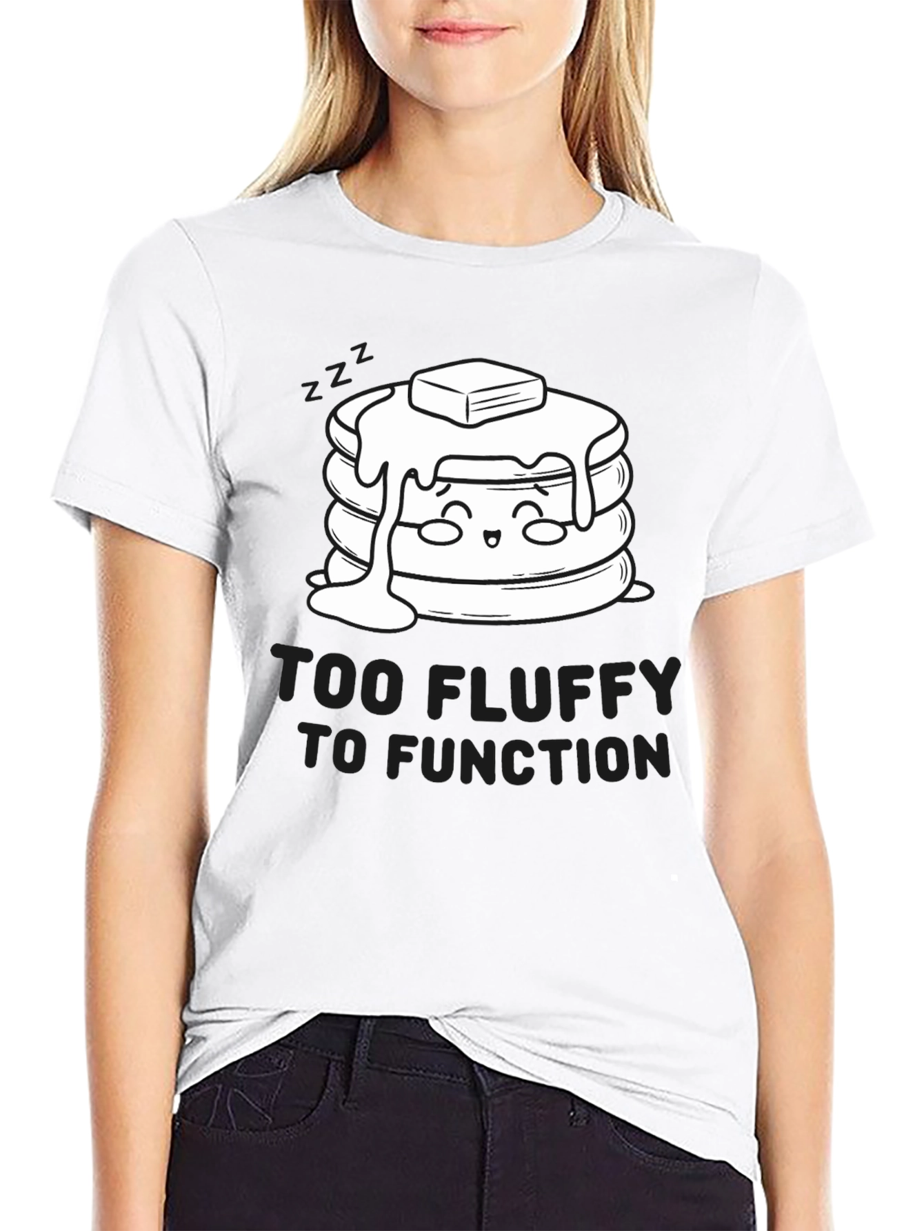 Too Fluffy to Function Graphic T-Shirt