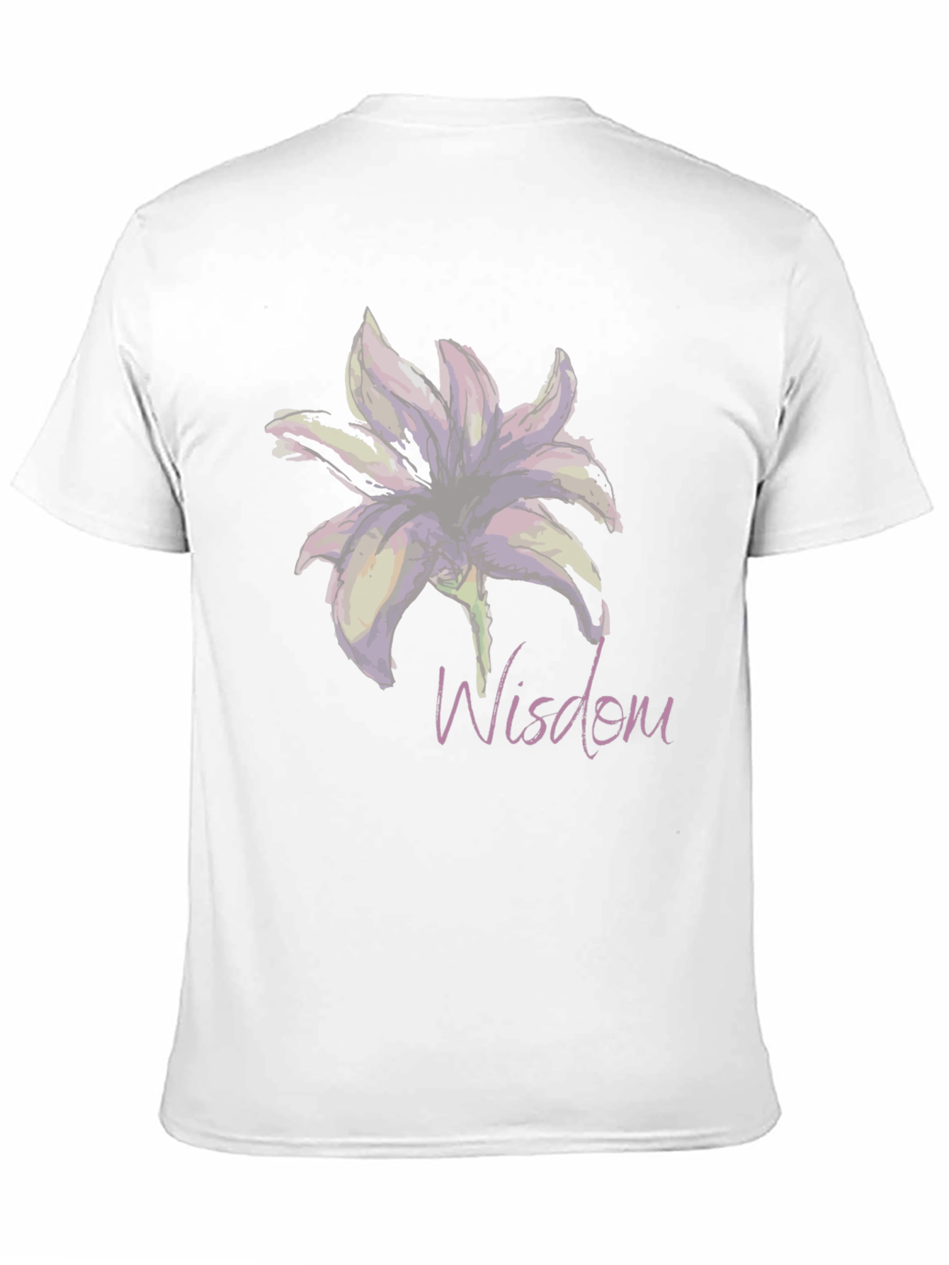 Wisdom Lily Graphic T-Shirt - Elegant and Stylish
