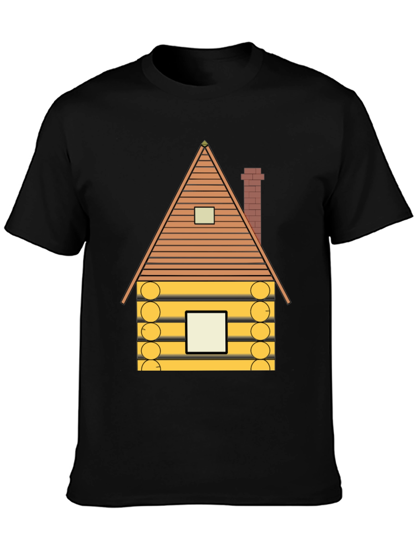 Log Cabin Graphic Tee - Cozy Style