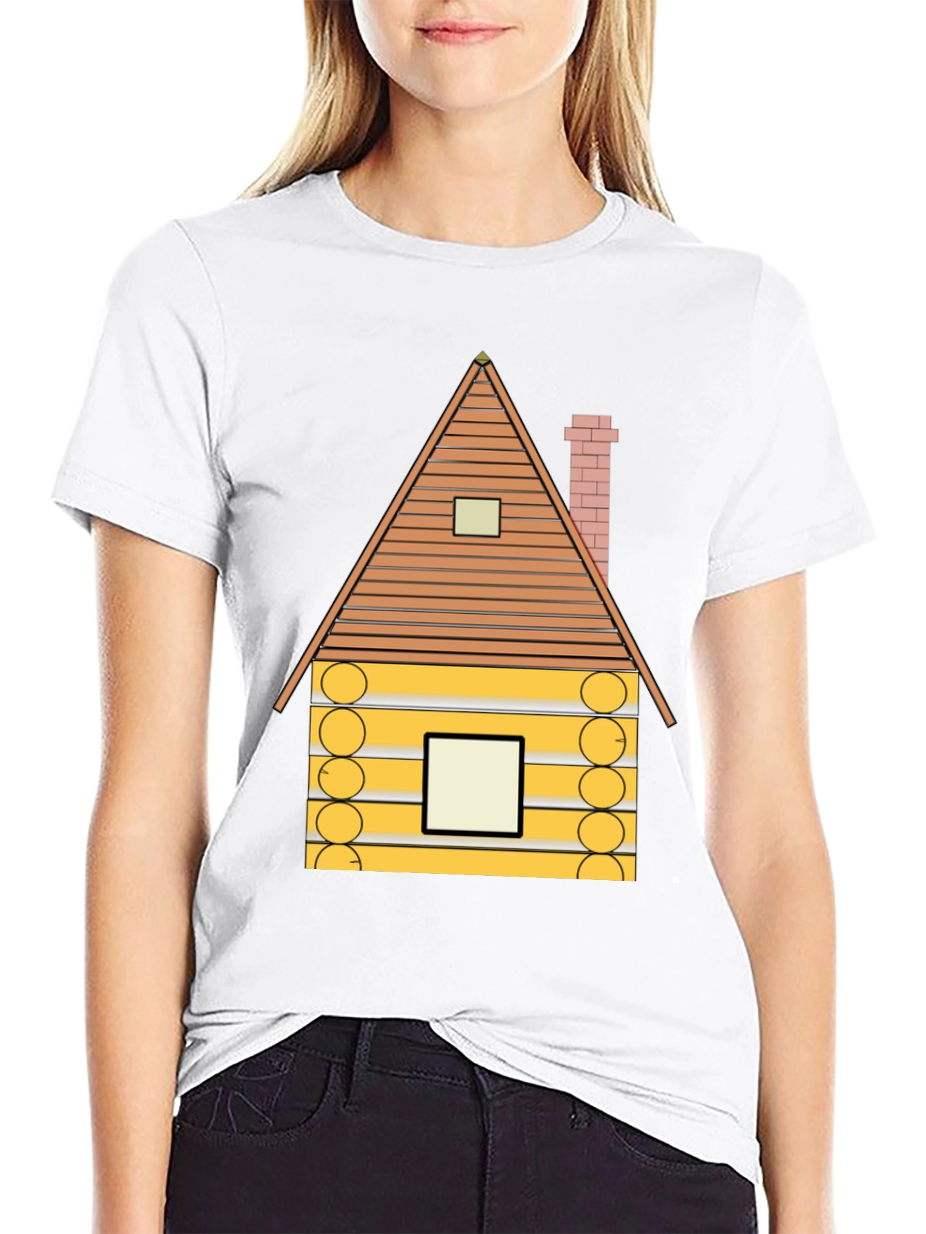 Log Cabin Graphic Tee - Cozy Style