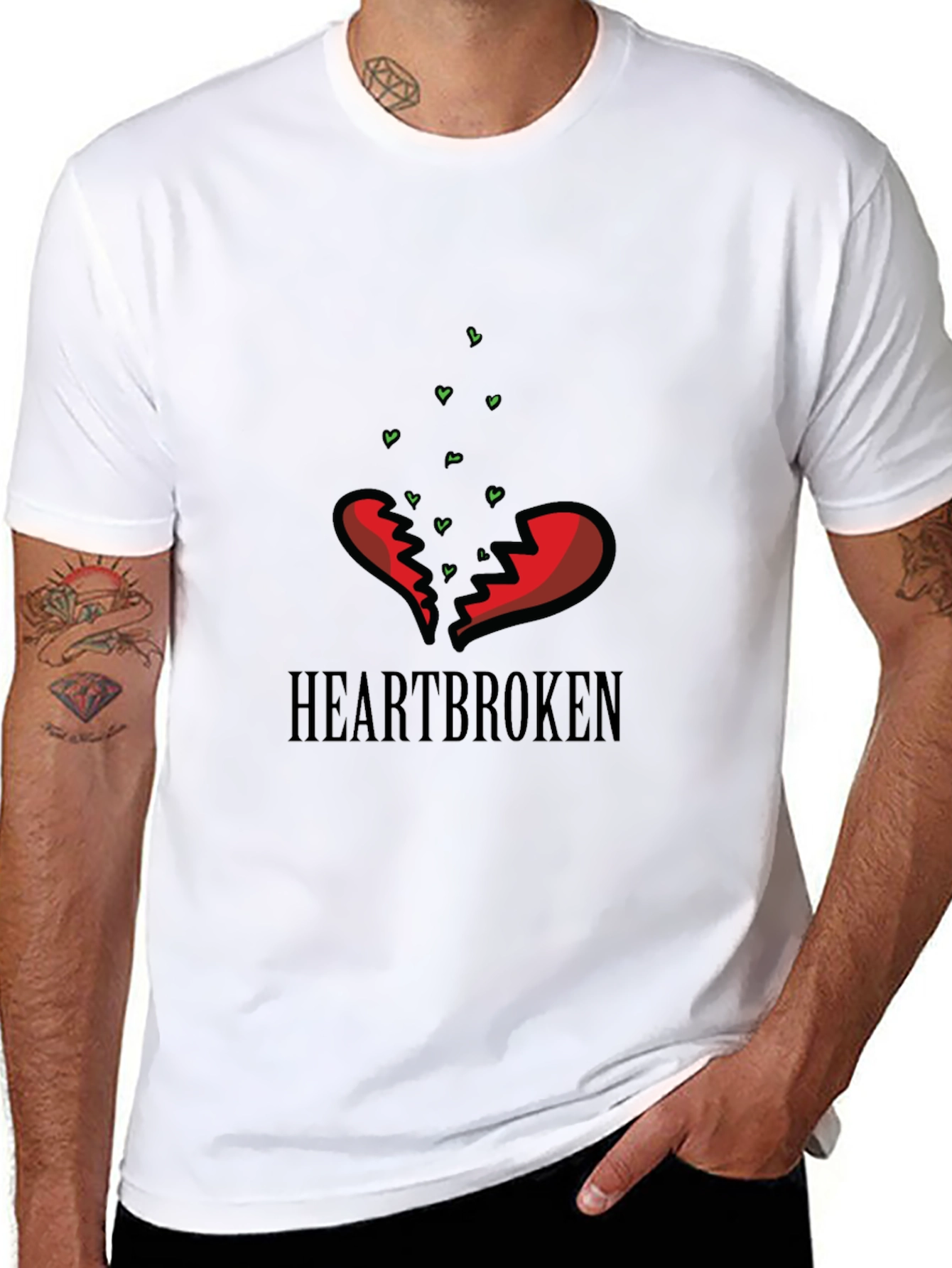 Heartbroken Graphic T-Shirt - Express Your Feelings