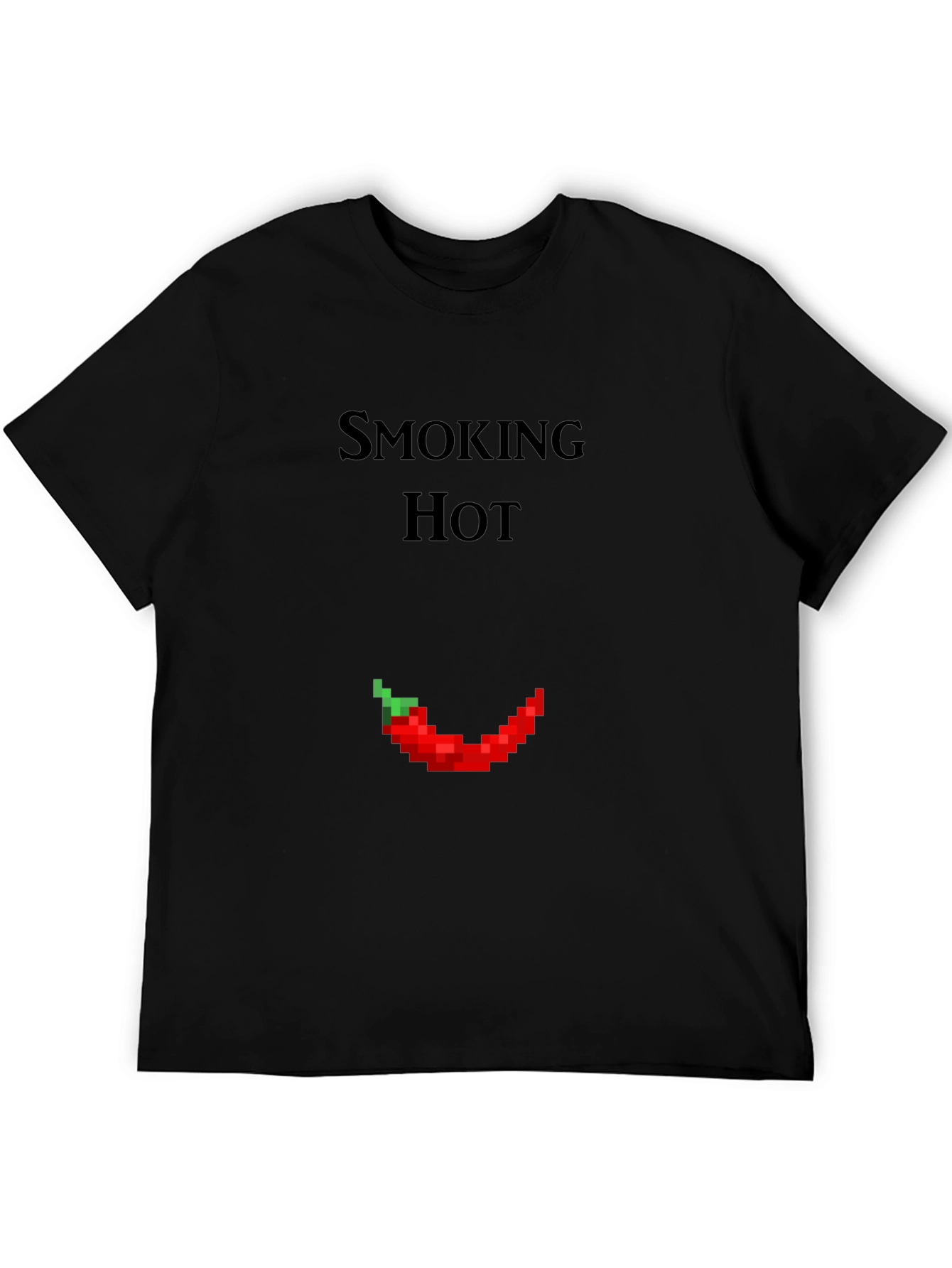 Smoking Hot Pixel Pepper Graphic T-Shirt