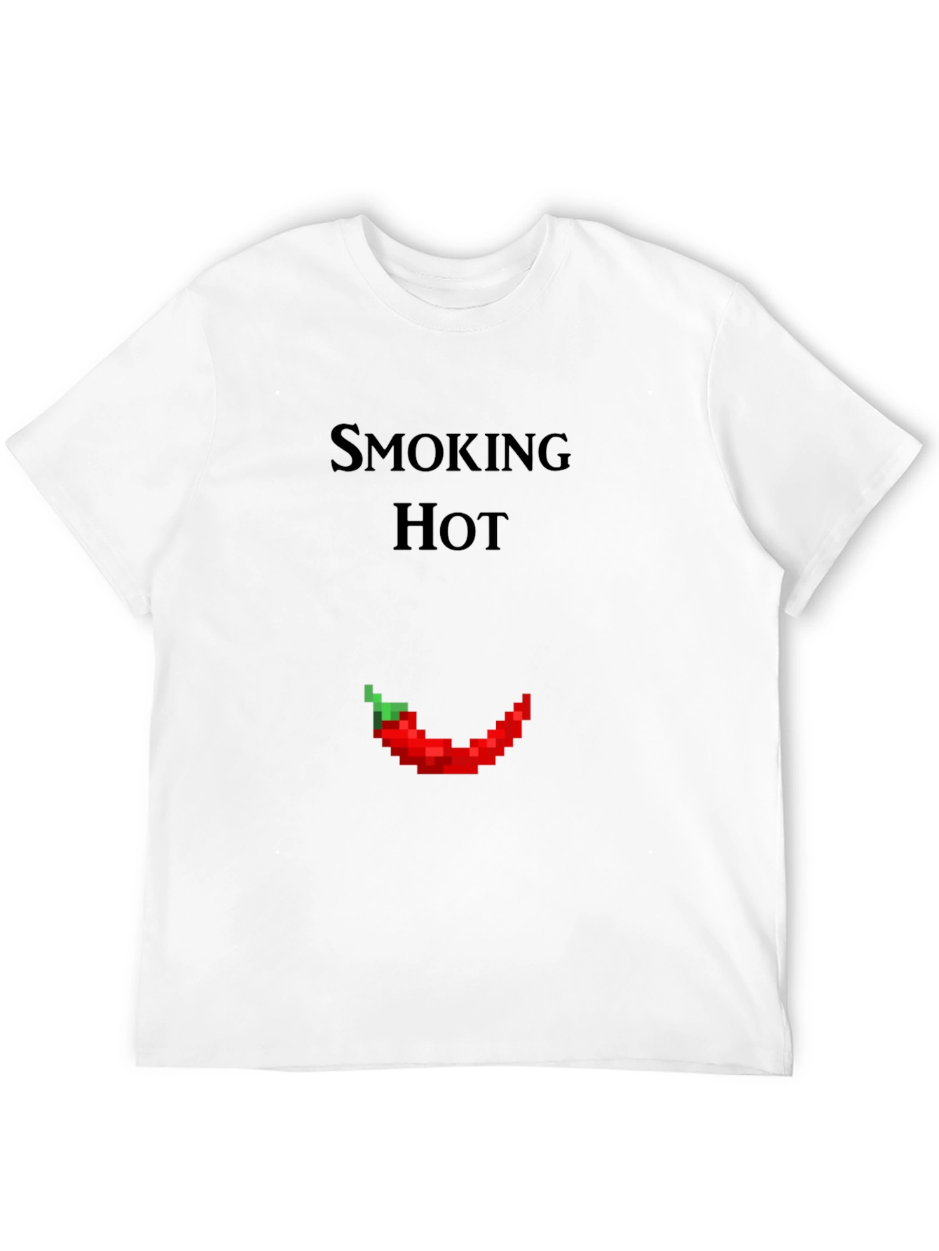 Smoking Hot Pixel Pepper Graphic T-Shirt