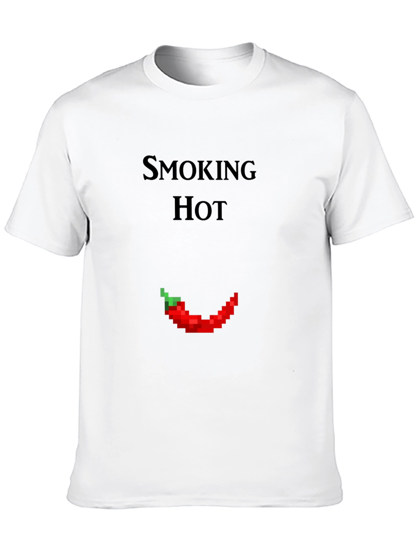 Smoking Hot Pixel Pepper Graphic T-Shirt